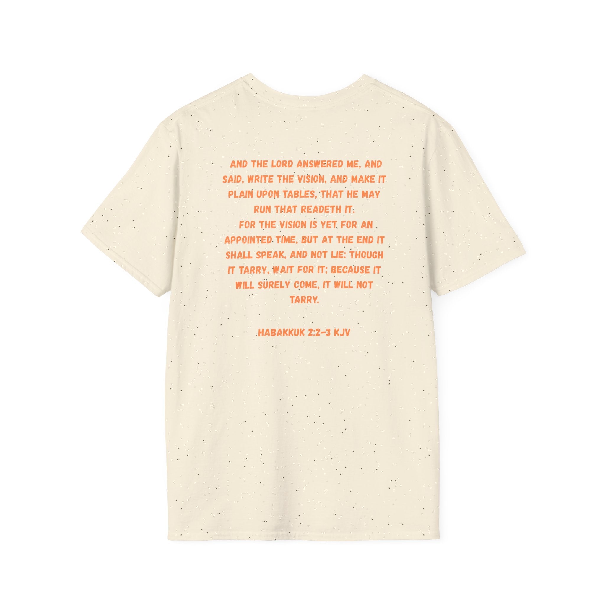 T-Shirt — Funny Biblical Ostrich Comic (Habakkuk 2:2-3)