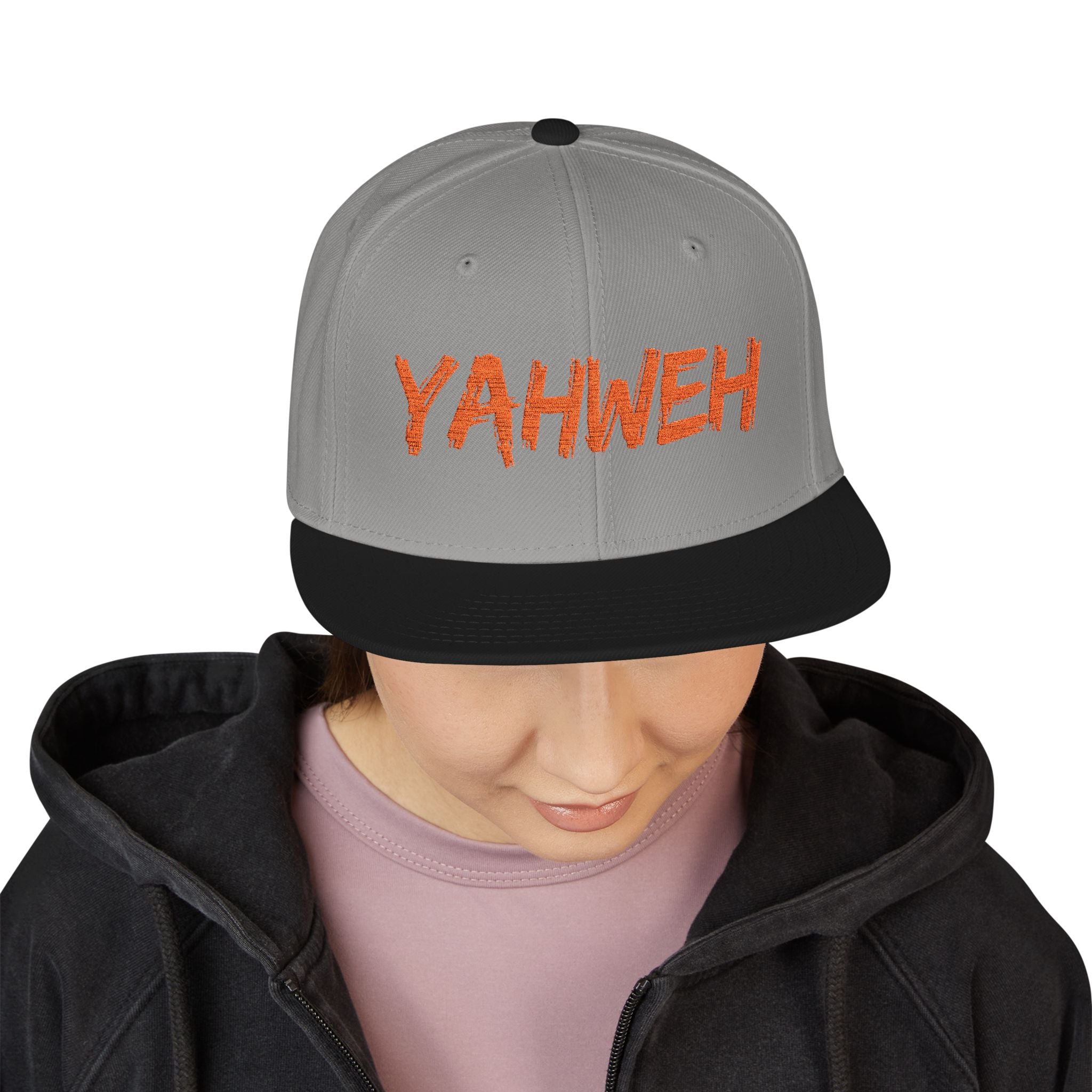 Embroidered "Yahweh" Snapback Hat - Streetwear Christian Cap