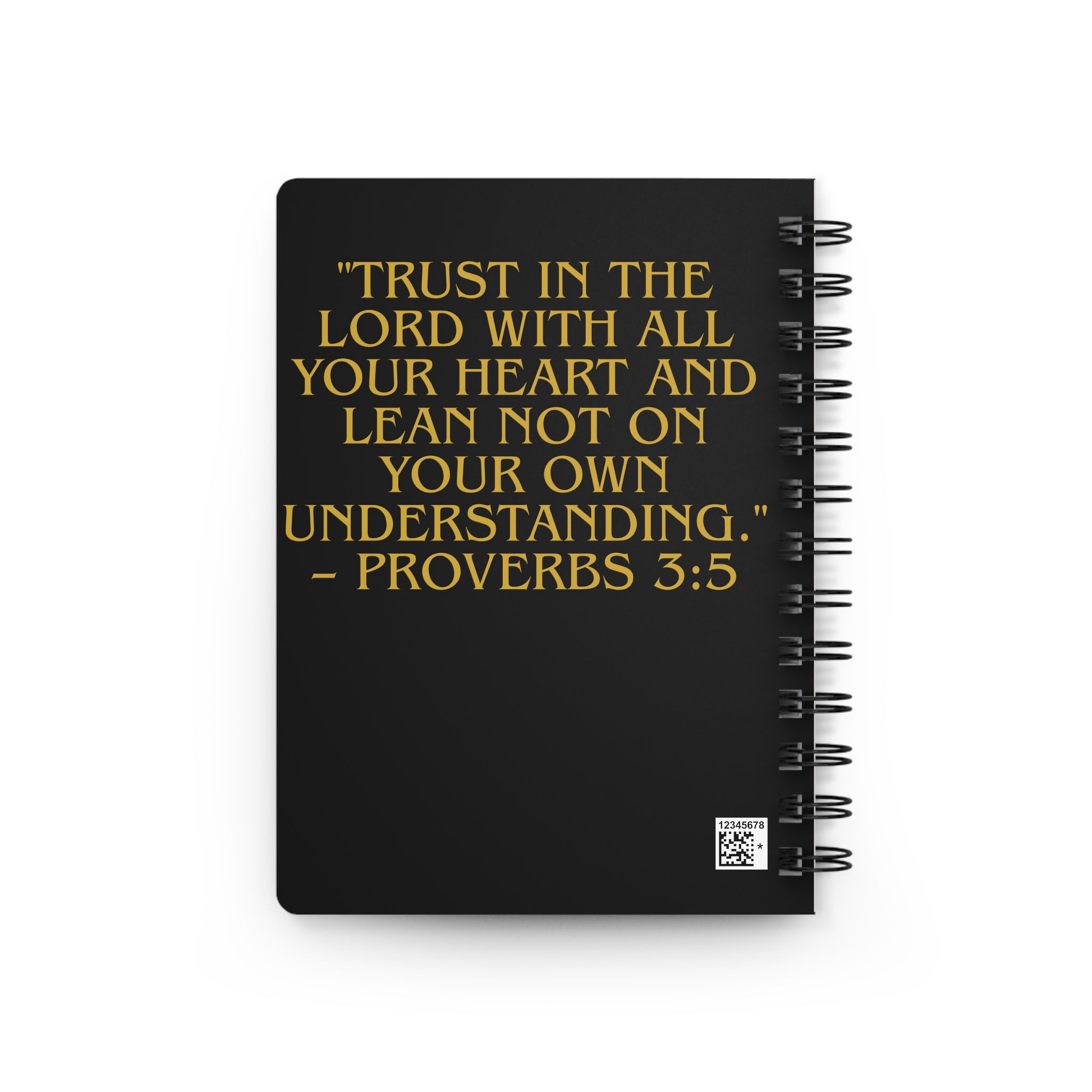Spiral Journal — "Write the Vision" & Proverbs 3:5 Inspirational Notebook