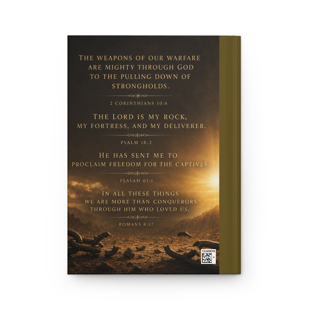 Hardcover Journal — "R.I.P. to My Old Strongholds" Inspirational Christian Prayer Journal