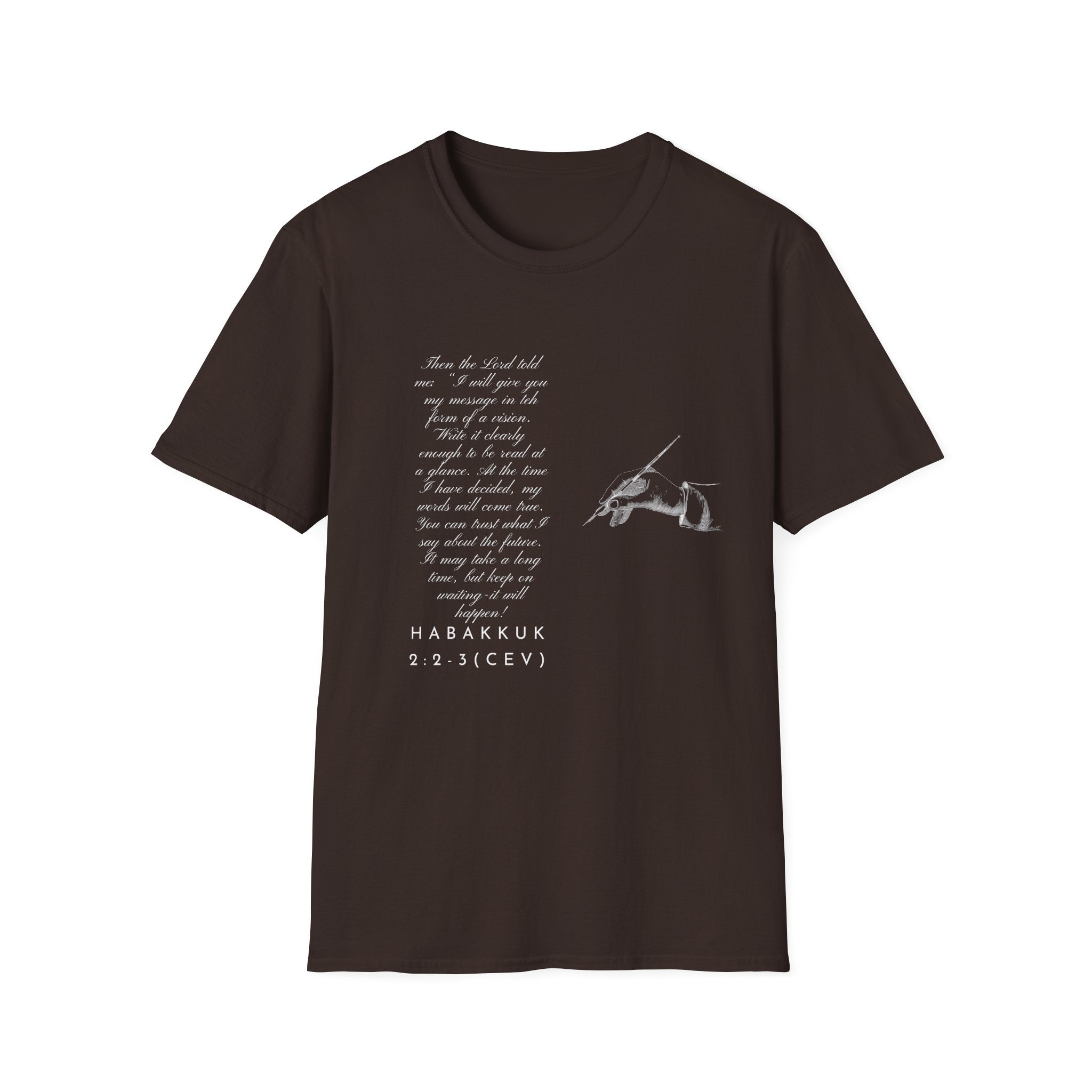 Soft T-Shirt — Write the Vision and Make it Plain (CEV)