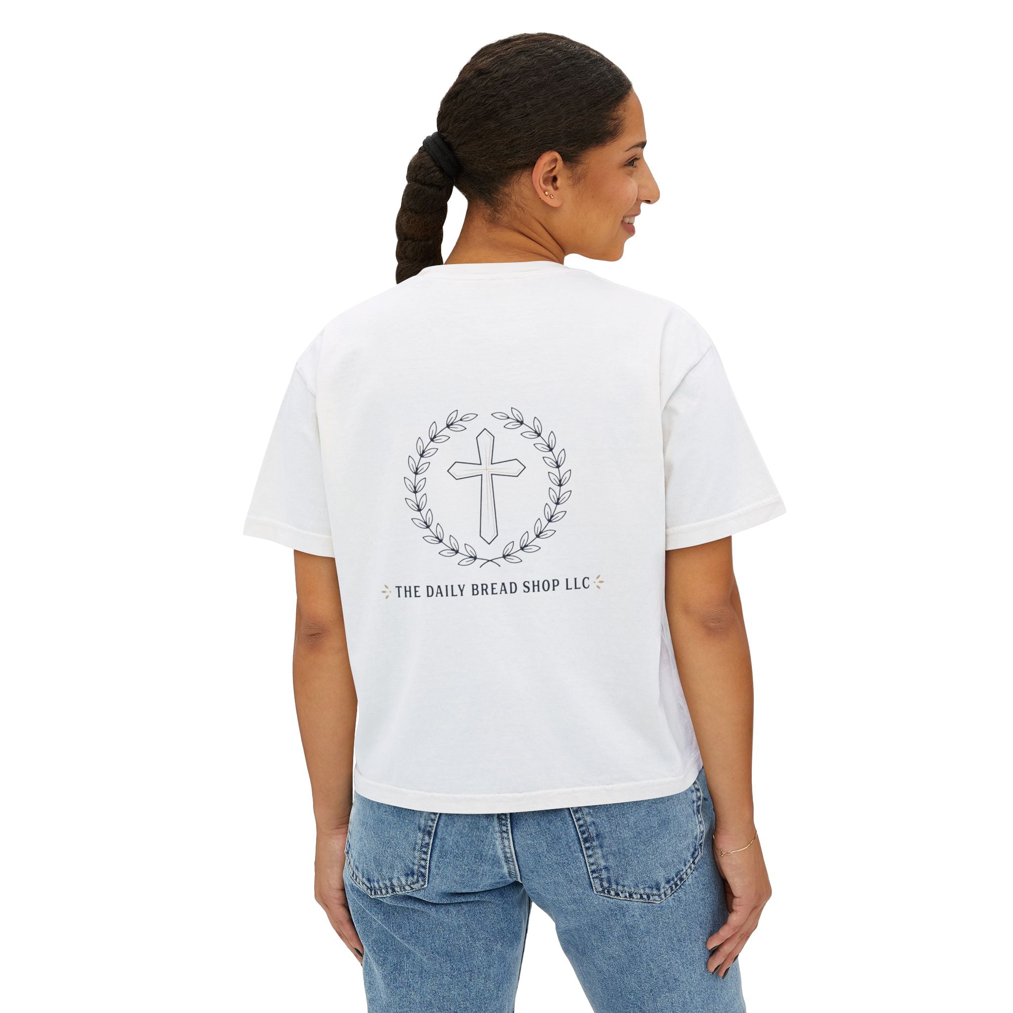 Women's Christian Boxy Tee — Write the Vision and Make it Plain (KJV)