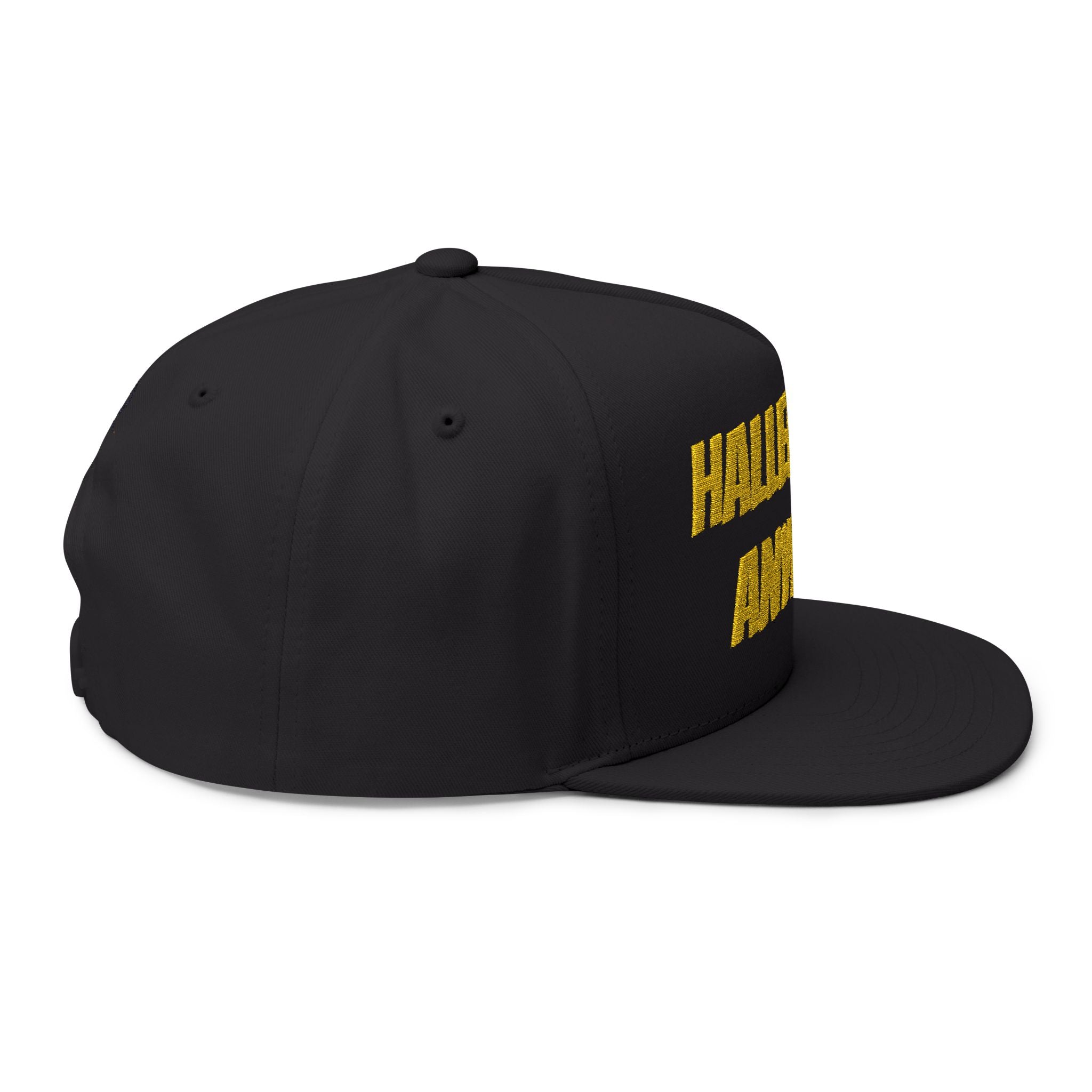 Hallelujah Anyway Flat Bill Cap — Embroidered Christian Snapback