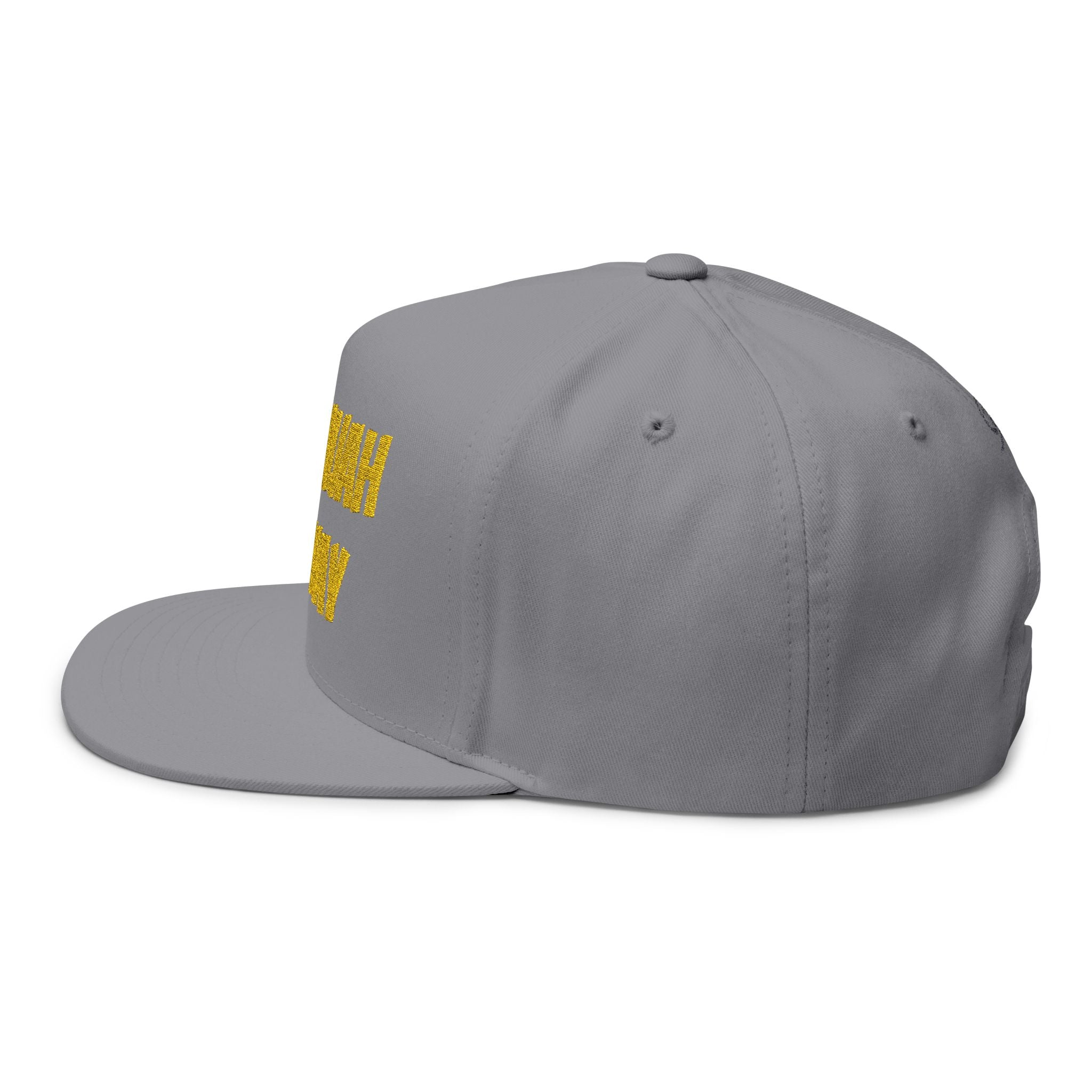 Hallelujah Anyway Flat Bill Cap — Embroidered Christian Snapback