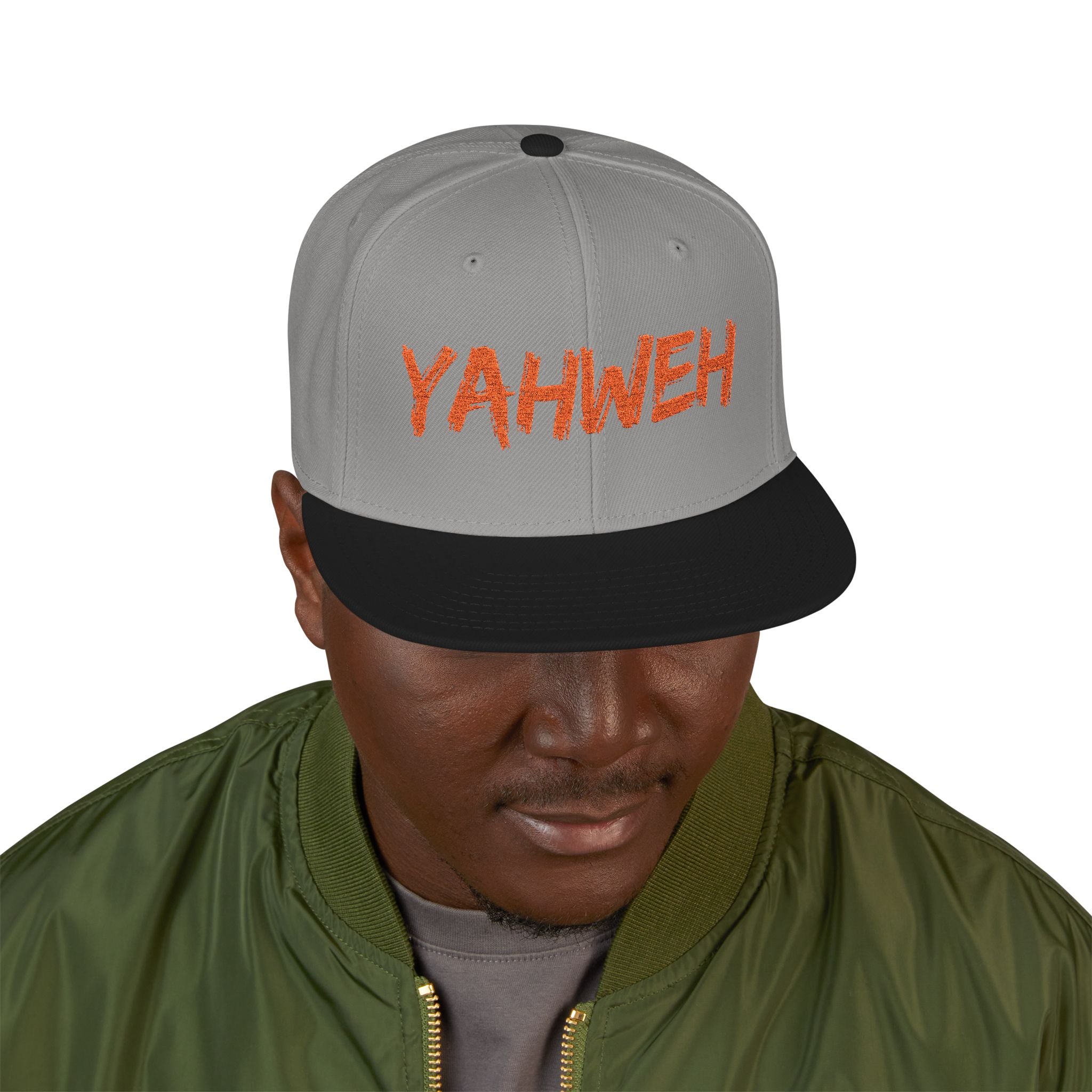Embroidered "Yahweh" Snapback Hat - Streetwear Christian Cap