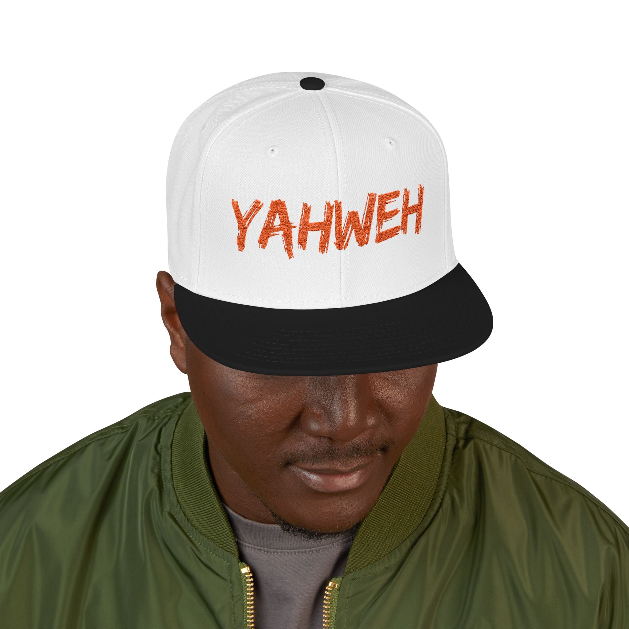 Embroidered "Yahweh" Snapback Hat - Streetwear Christian Cap