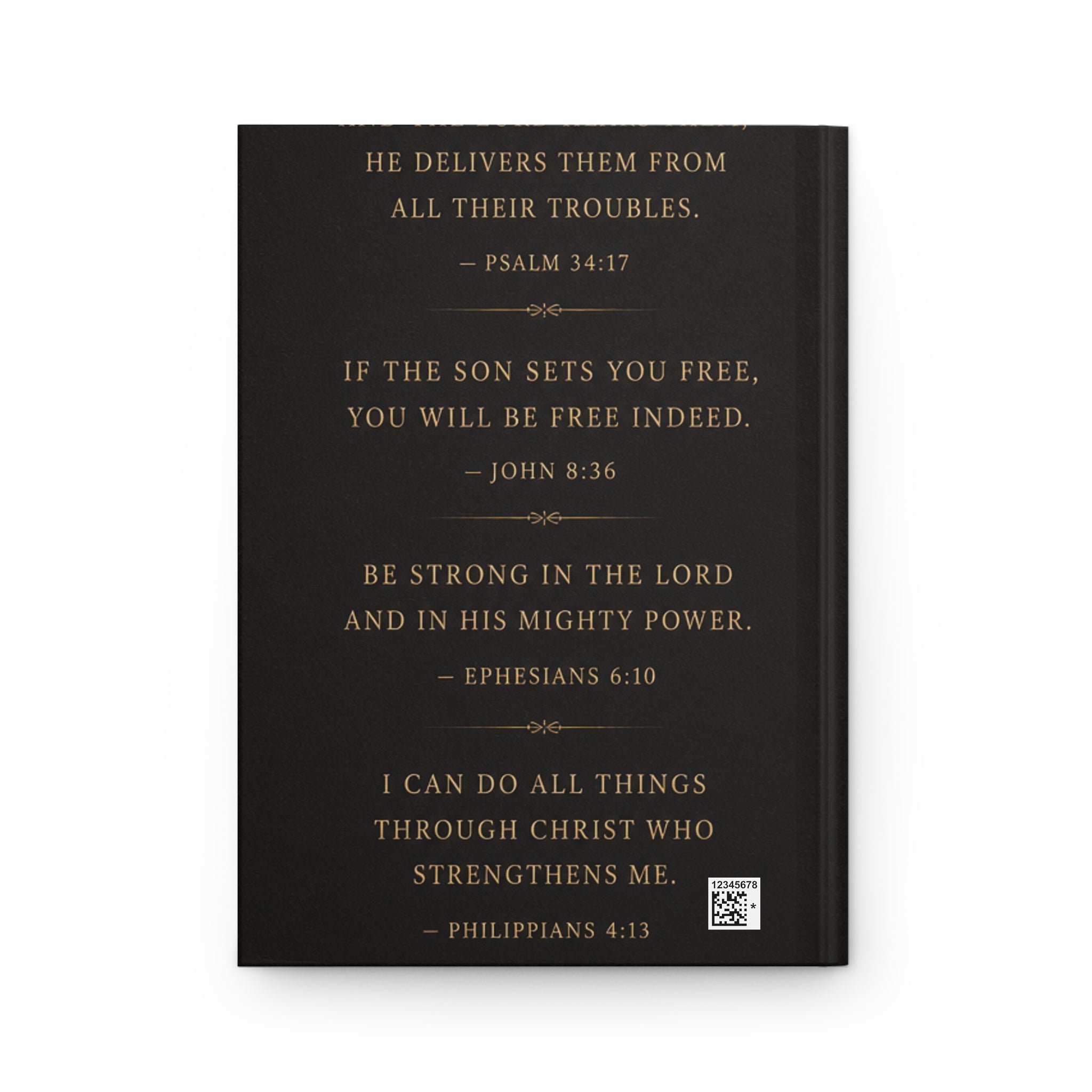 Hardcover Journal — "R.I.P. to My Old Strongholds" Christian Devotional Journal