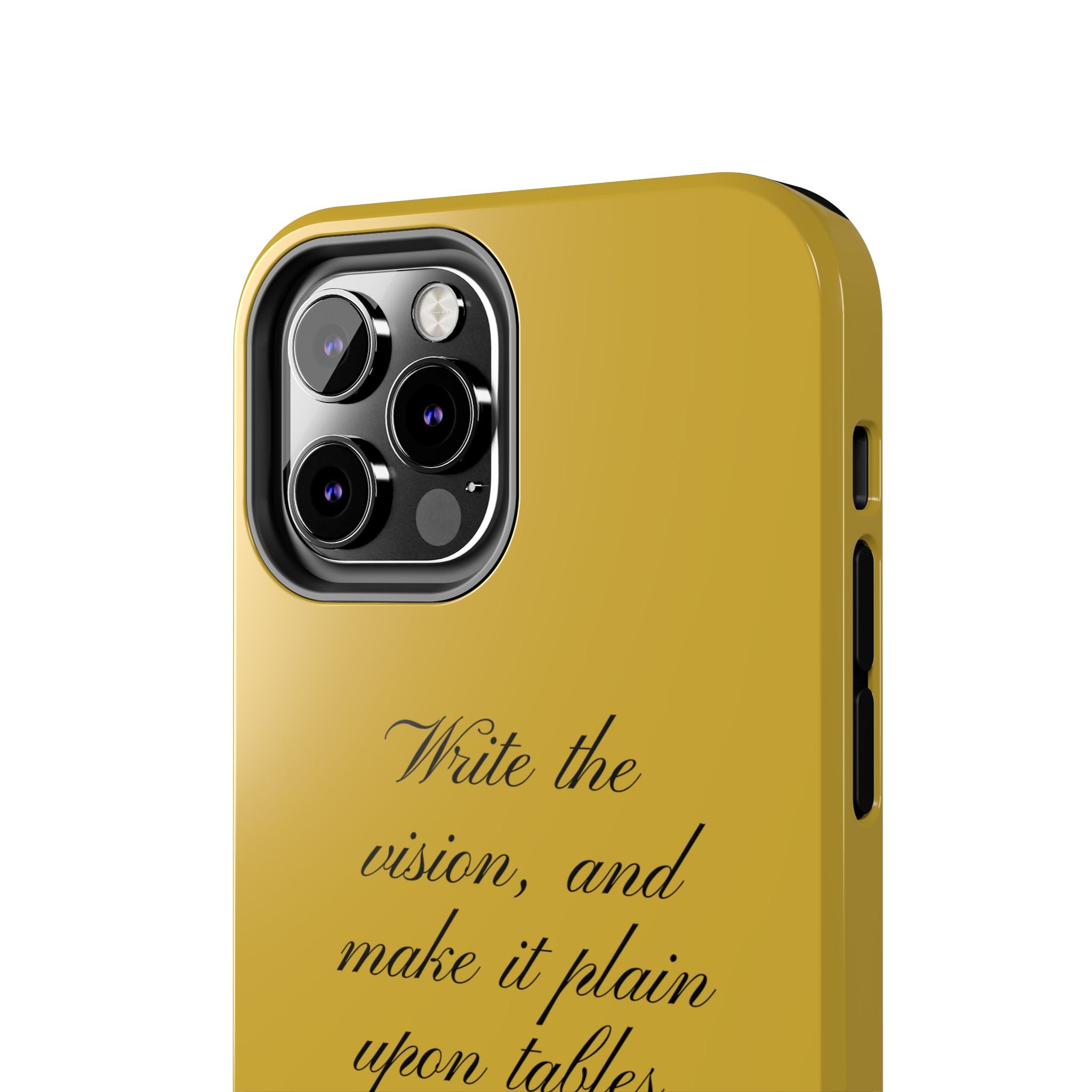 Habakkuk 2:2 Scriptural Tough Phone Case — "Write the vision" Christian Phone Cover