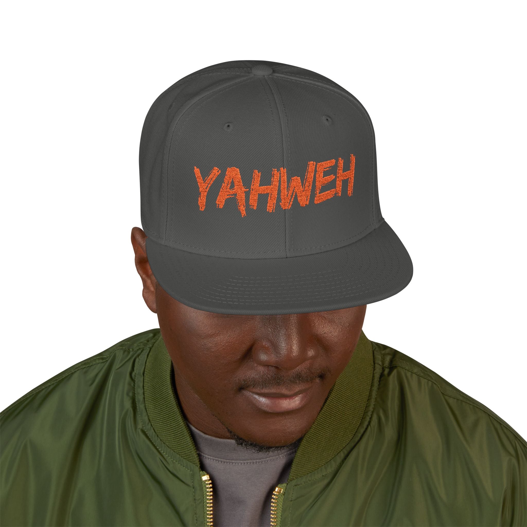 Embroidered "Yahweh" Snapback Hat - Streetwear Christian Cap