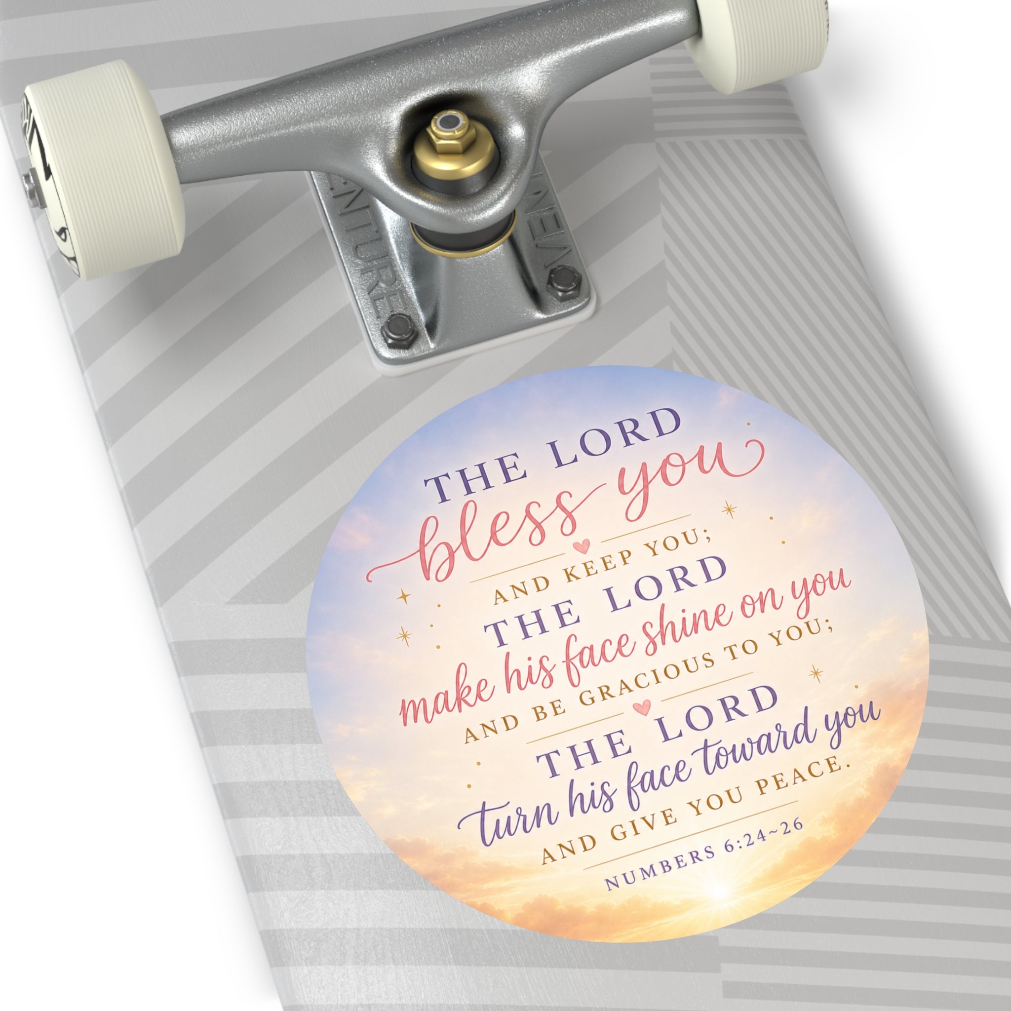 Bless You Vinyl Sticker — Numbers 6:24-26 Scripture Praise Sticker