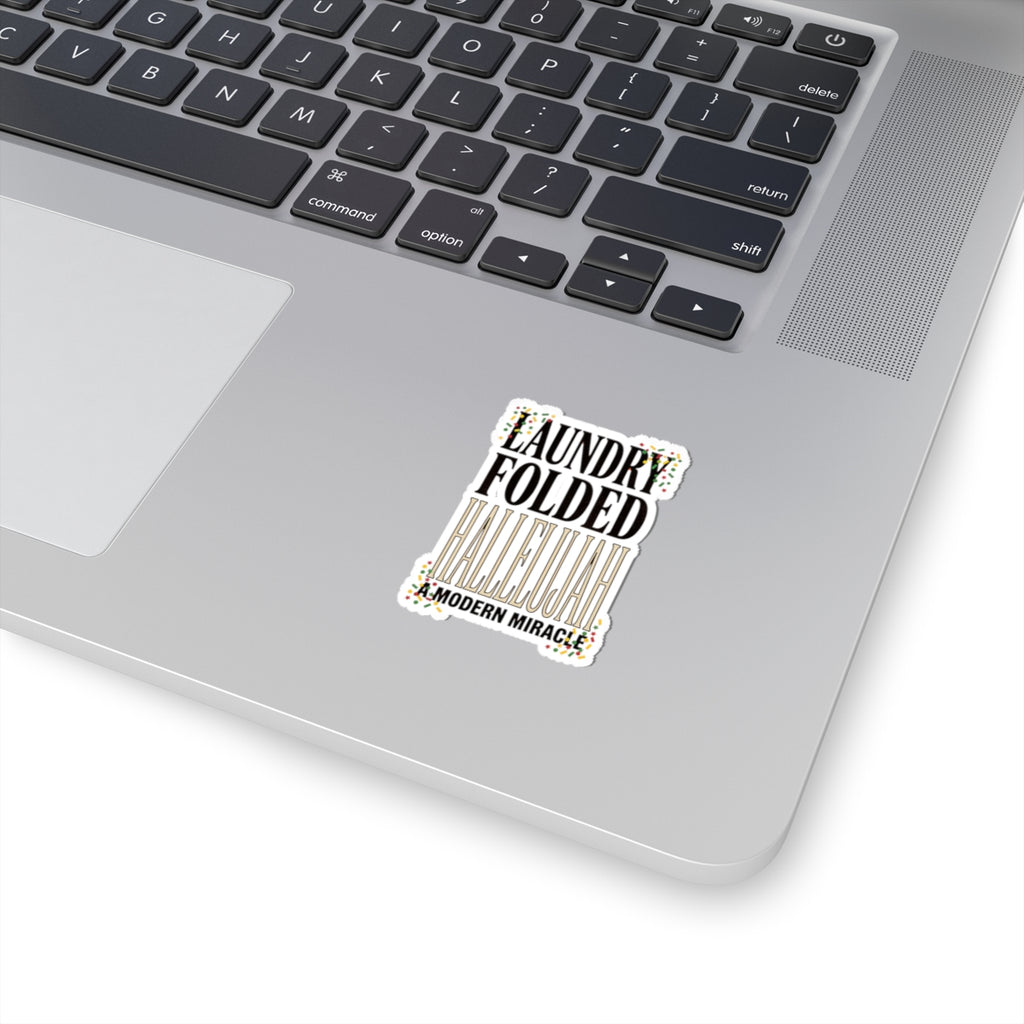 Laundry Folded Hallelujah Sticker | Everything Hallelujah, playful gratitude meme