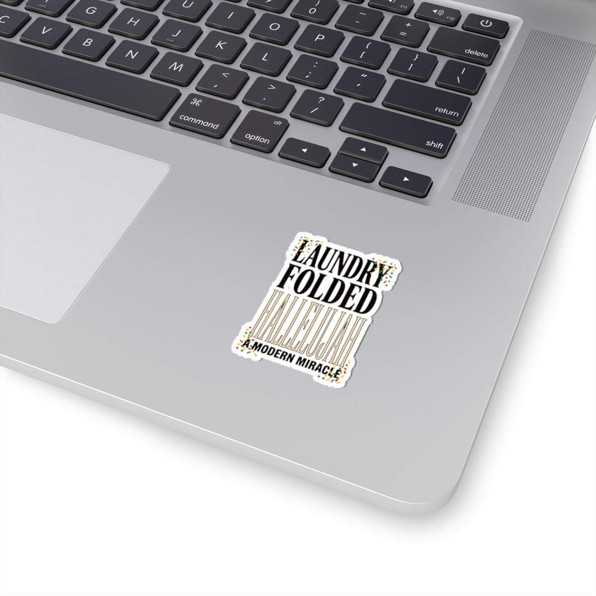 Laundry Folded Hallelujah Sticker | Everything Hallelujah, playful gratitude meme