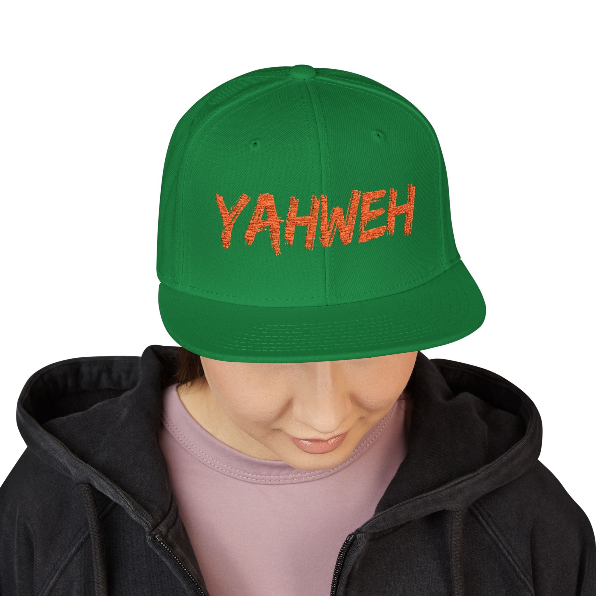 Embroidered "Yahweh" Snapback Hat - Streetwear Christian Cap