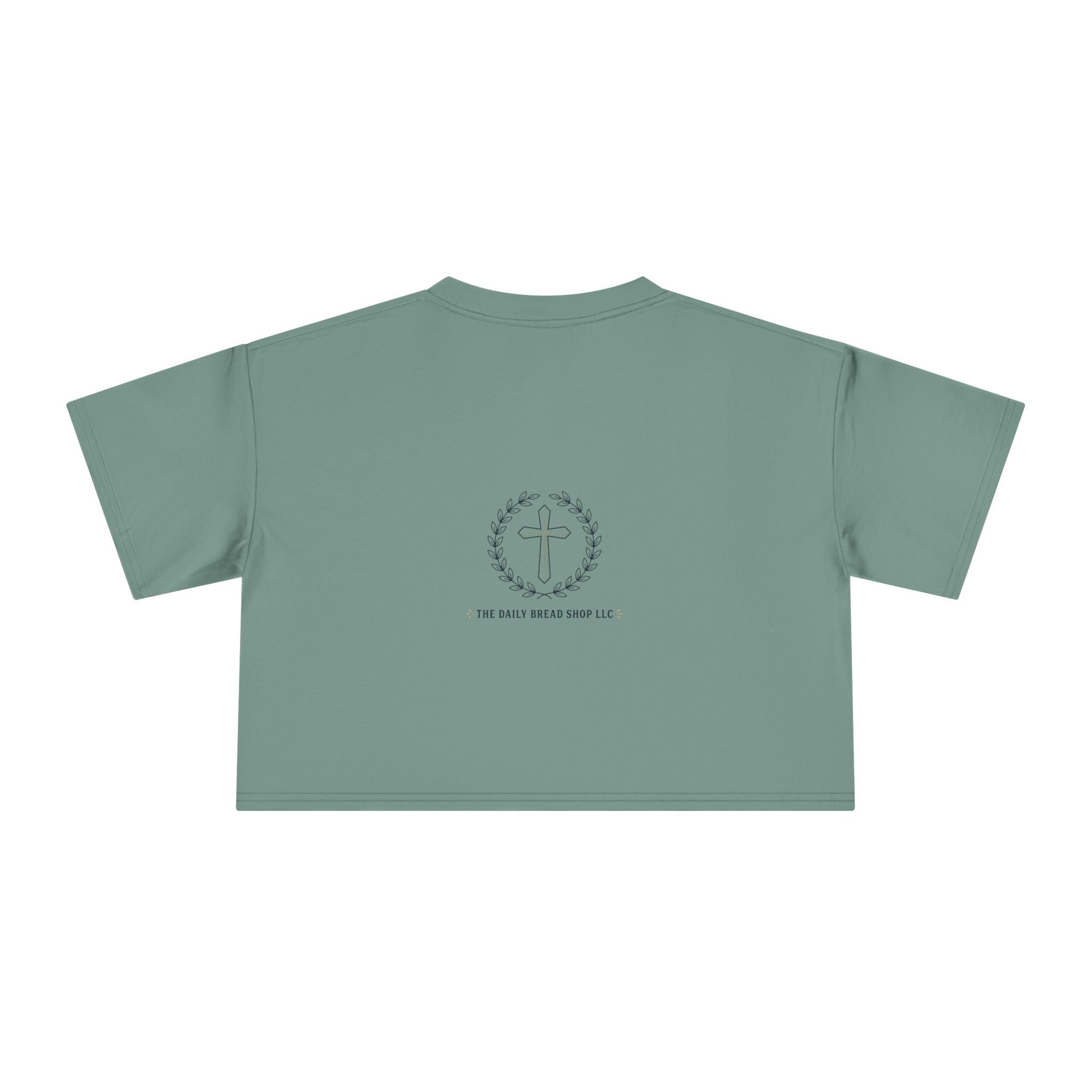 Loved Crop Tee — Christian Faith Message Women’s Cropped Shirt