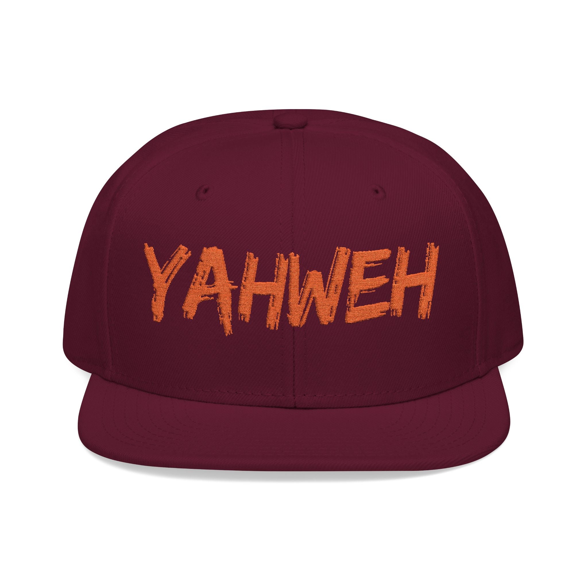 Embroidered "Yahweh" Snapback Hat - Streetwear Christian Cap