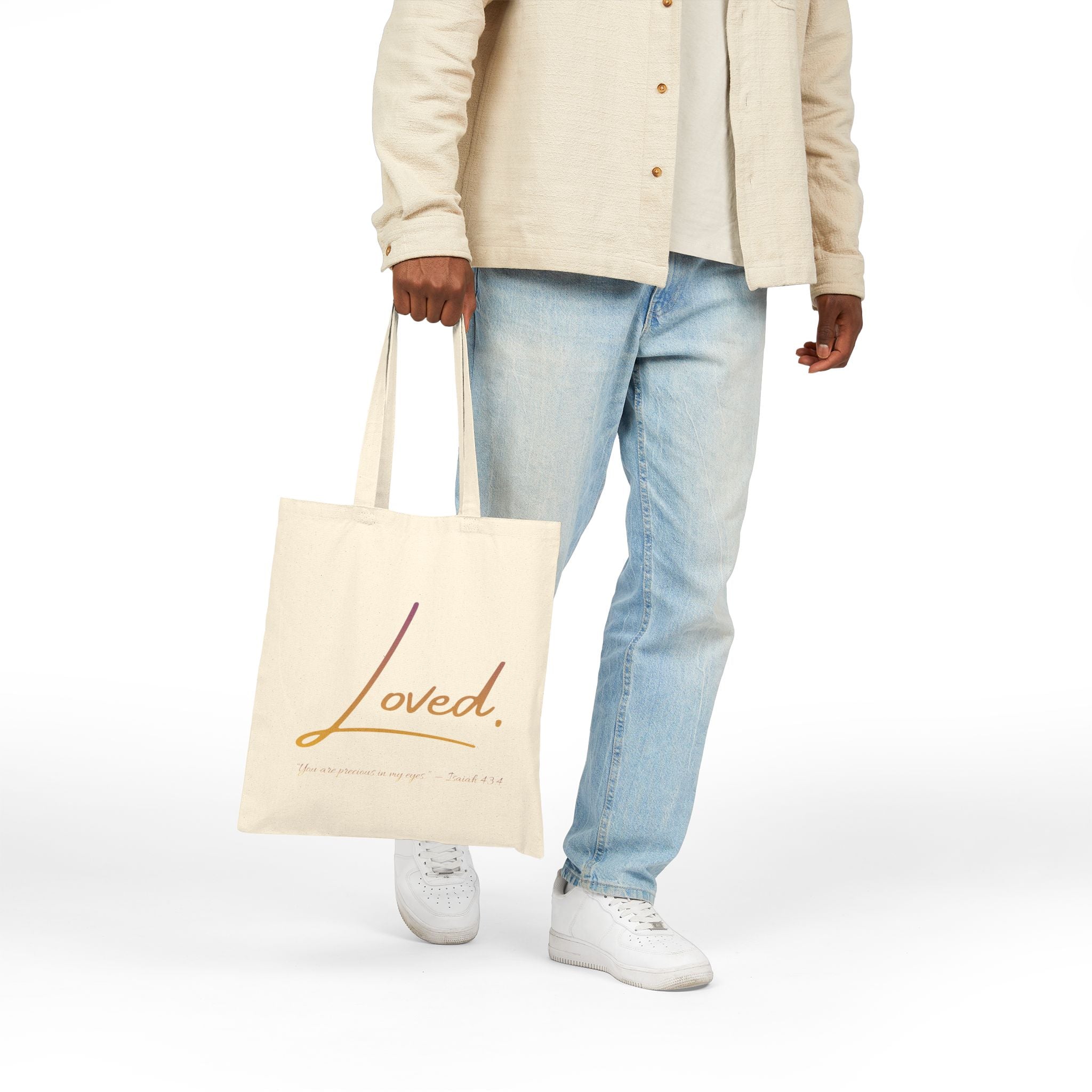 Loved. Canvas Tote Bag  for Gifts & Everyday