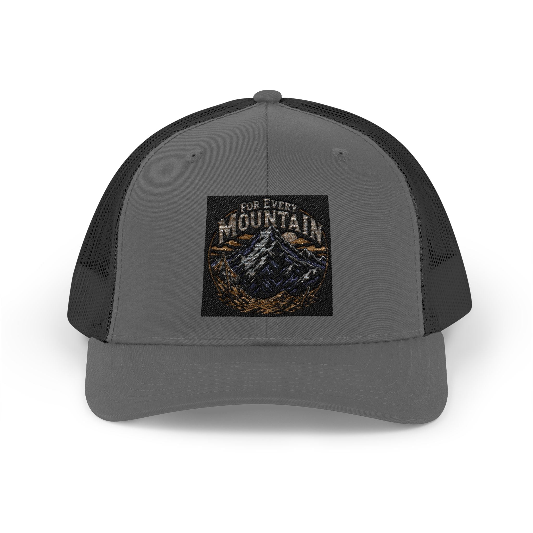 Mountain Patch Trucker Cap — Vintage Outdoor Snapback Hat