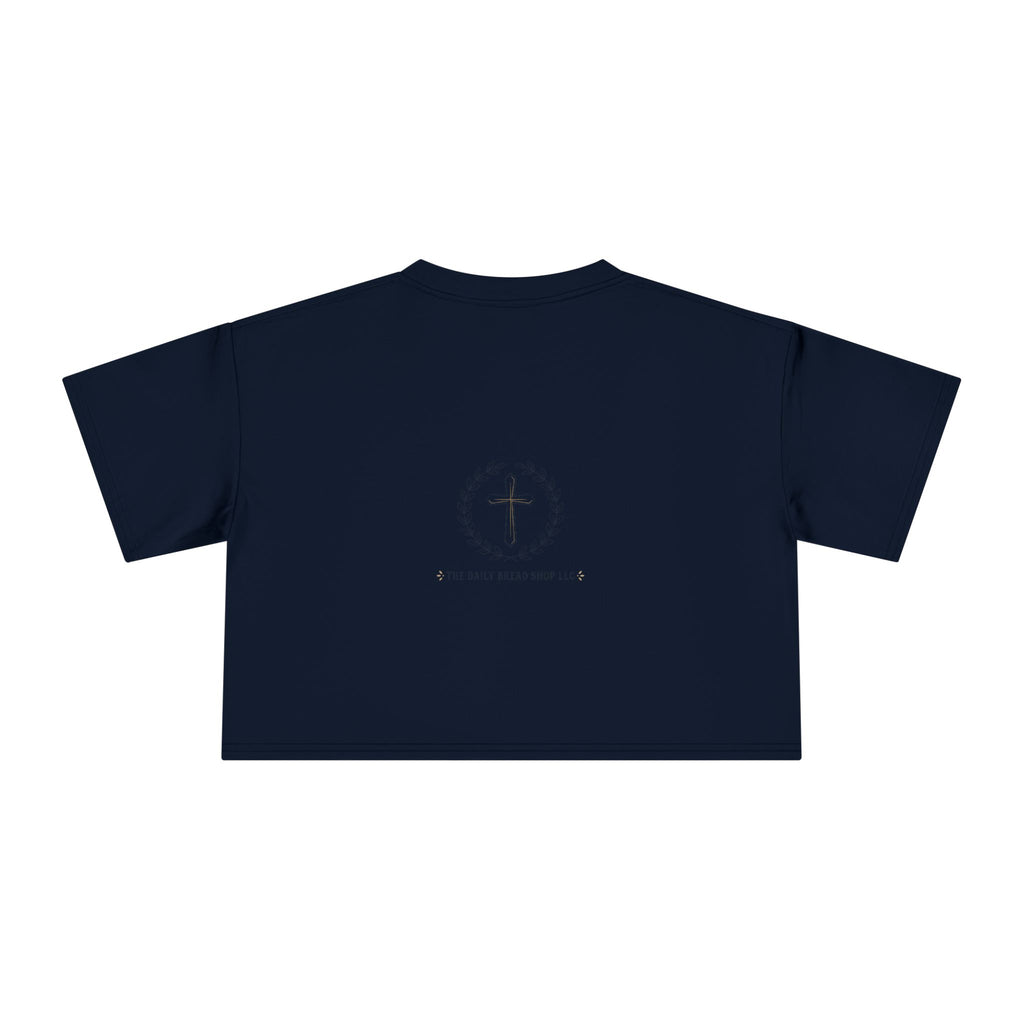 Loved Crop Tee — Christian Faith Message Women’s Cropped Shirt
