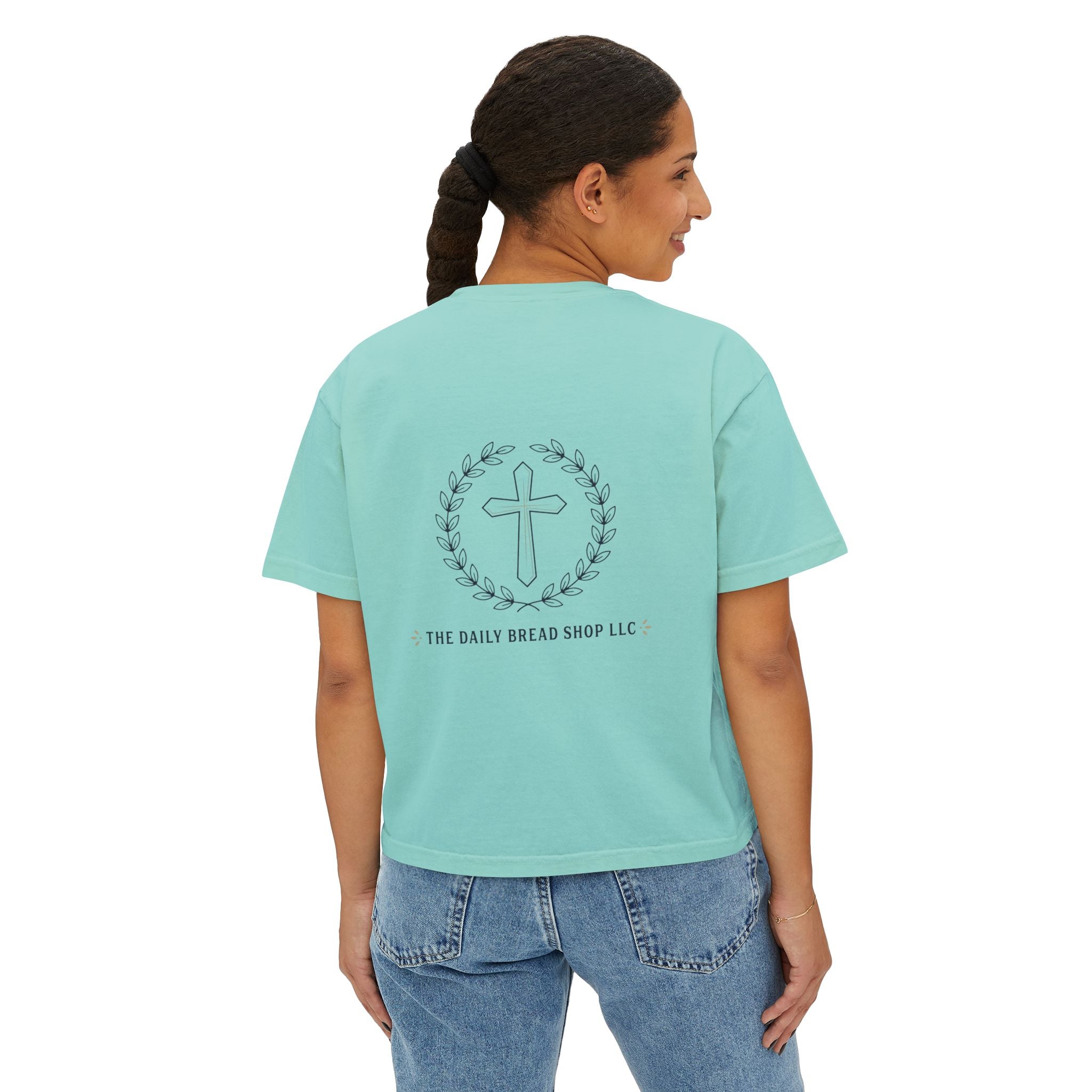 Women's Boxy Tee — Write the Vision and Make it Plain (CEV)