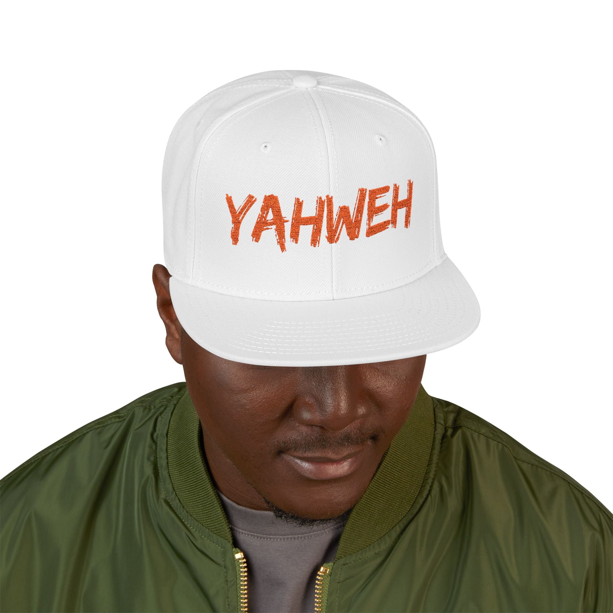 Embroidered "Yahweh" Snapback Hat - Streetwear Christian Cap