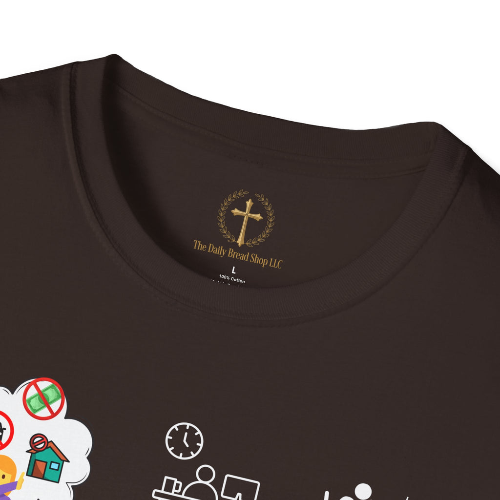 Christian Inspirational T-Shirt — Colossians 3:5 Faith Message