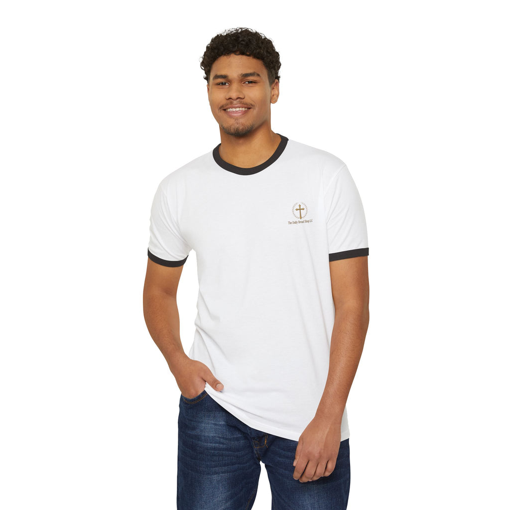 Introducing God Cross Ringer T-Shirt – Faith-Based Vintage Style