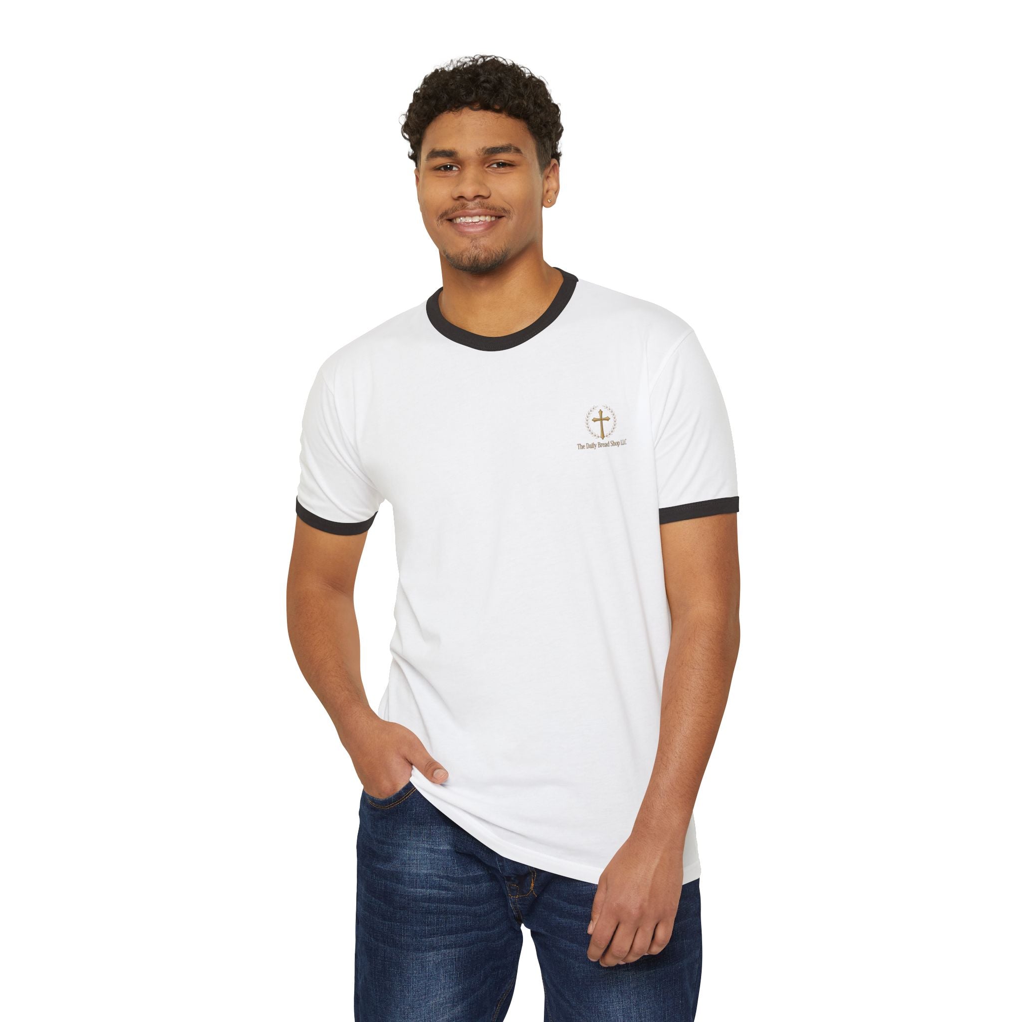 Introducing God Cross Ringer T-Shirt – Faith-Based Vintage Style