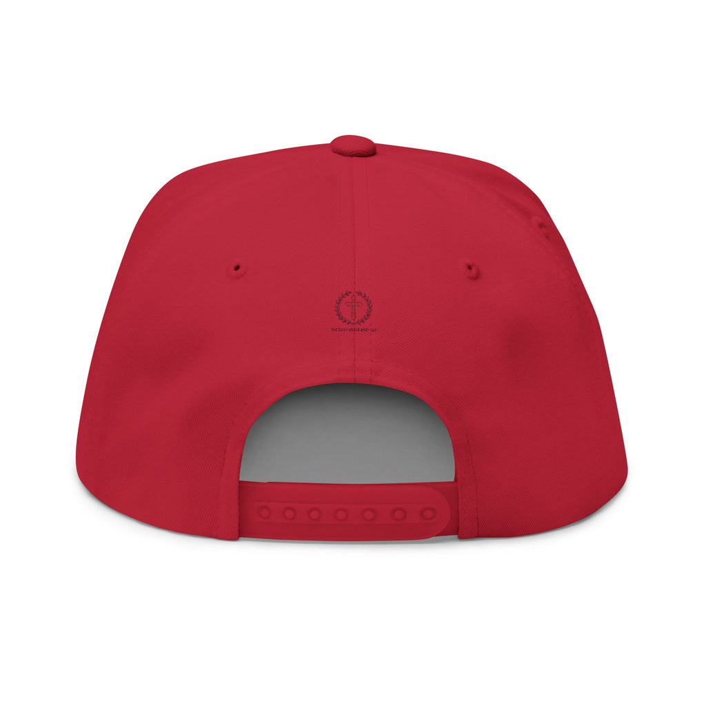 Hallelujah Anyway Flat Bill Cap — Embroidered Christian Snapback
