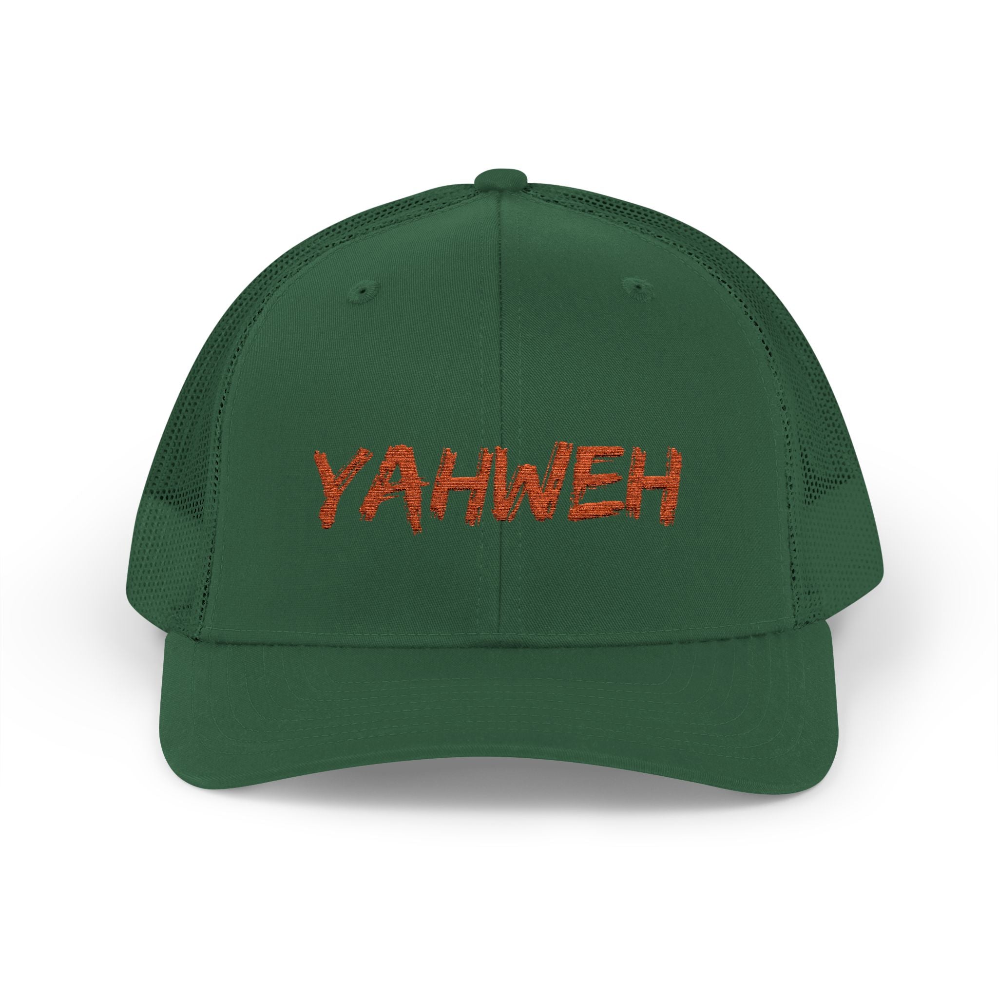 Yahweh Embroidered Trucker Cap (Mesh Back)