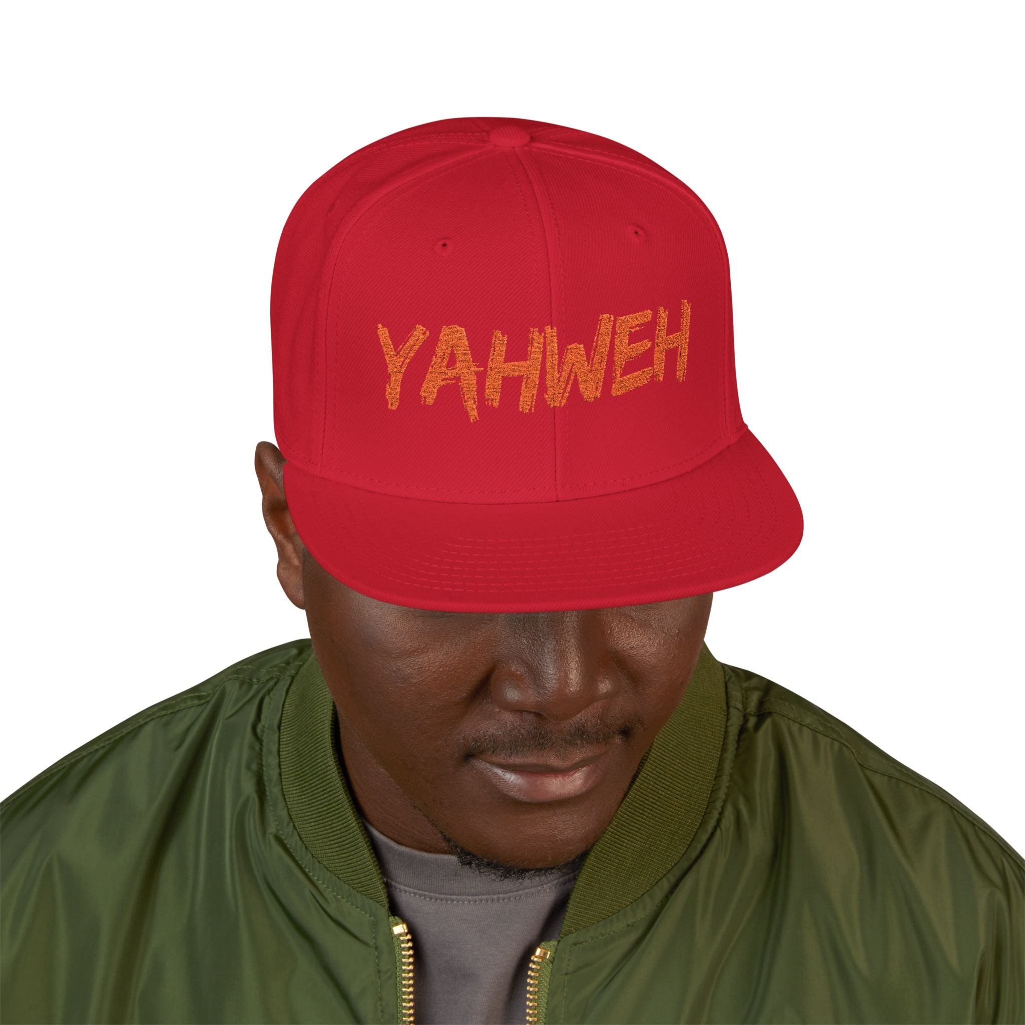 Embroidered "Yahweh" Snapback Hat - Streetwear Christian Cap