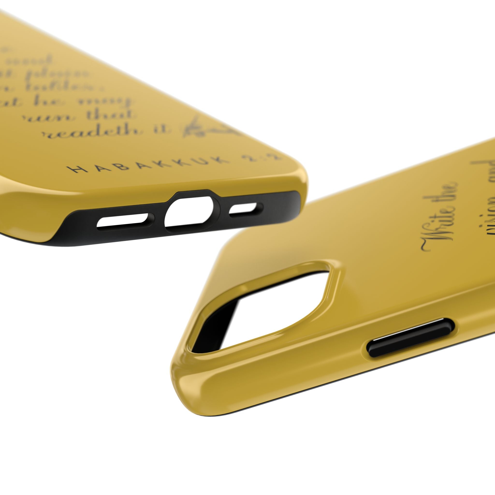 Habakkuk 2:2 Scriptural Tough Phone Case — "Write the vision" Christian Phone Cover