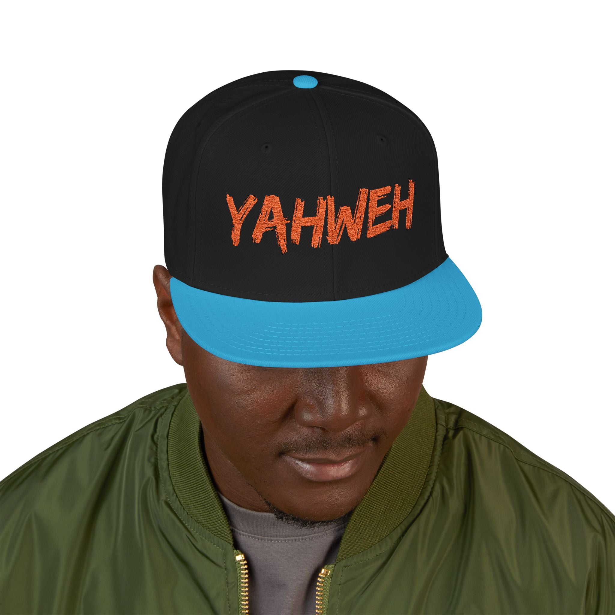 Embroidered "Yahweh" Snapback Hat - Streetwear Christian Cap