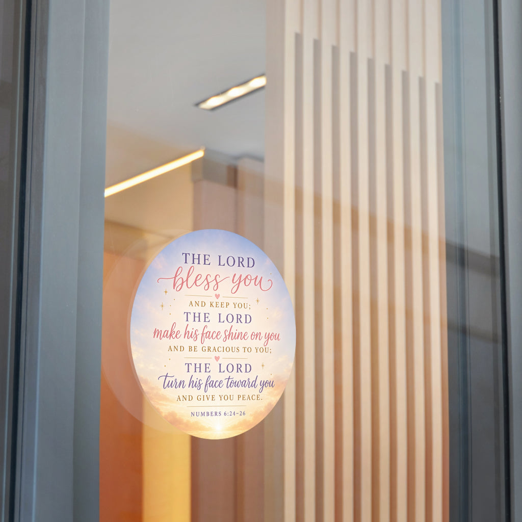 Bless You Vinyl Sticker — Numbers 6:24-26 Scripture Praise Sticker