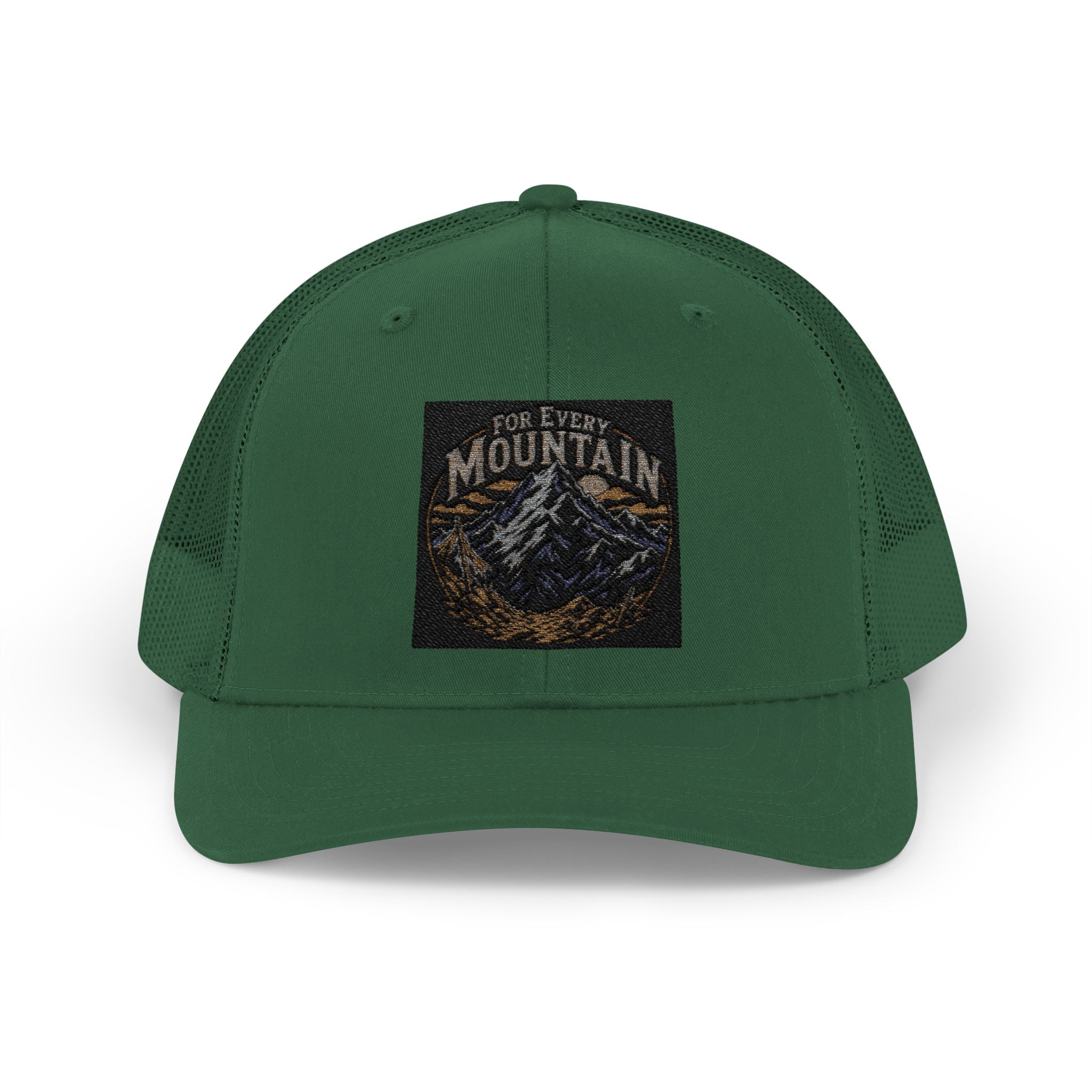 Mountain Patch Trucker Cap — Vintage Outdoor Snapback Hat
