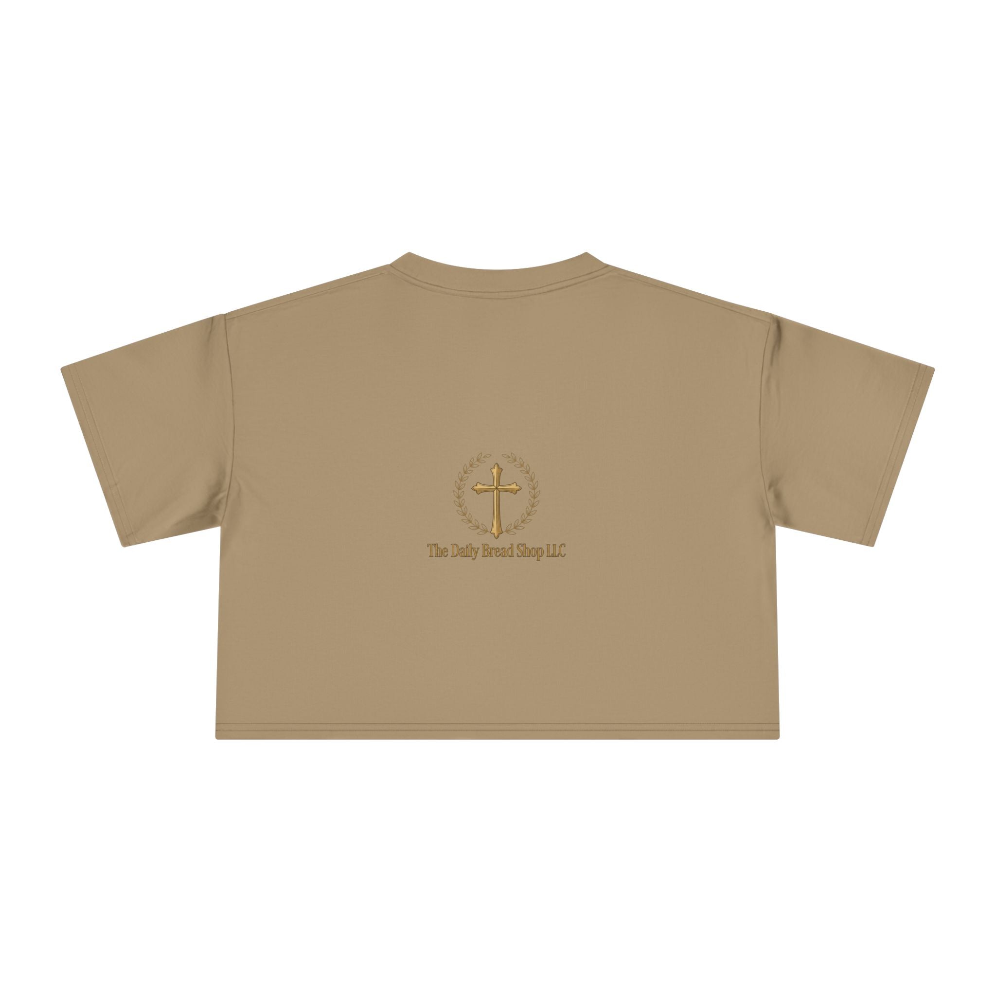 Loved Crop Tee — Christian Faith Message Women’s Cropped Shirt