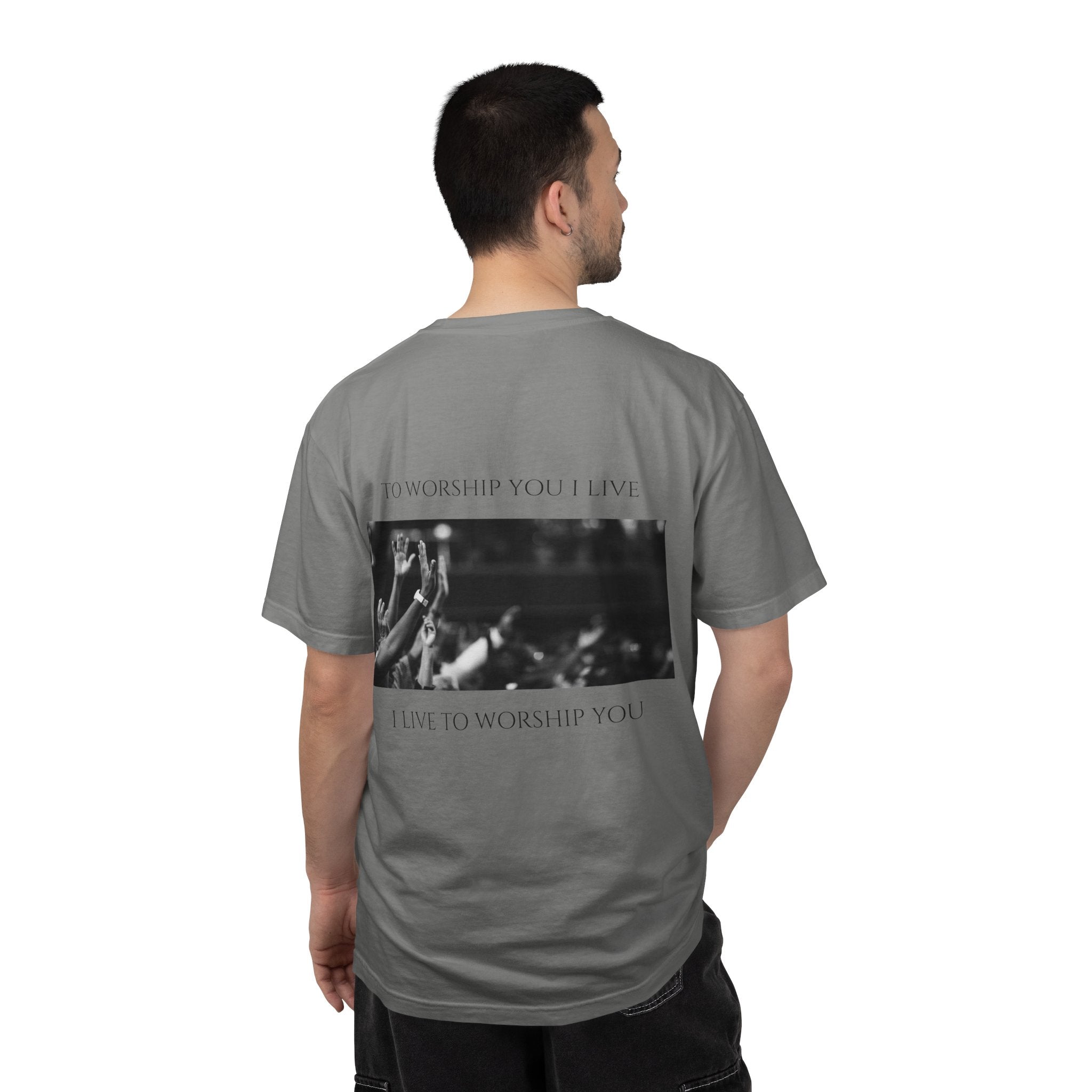 Worship Together T-Shirt — "To Worship You I Live" Graphic Tee