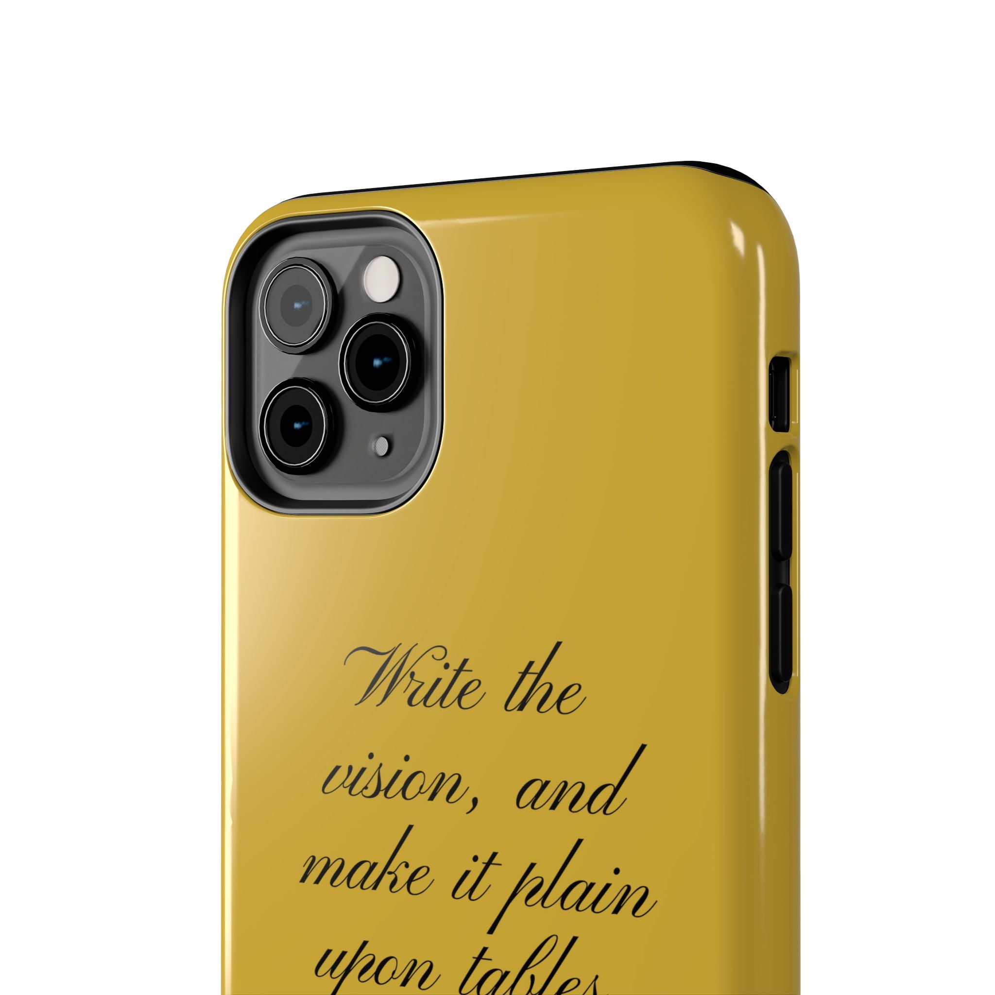 Habakkuk 2:2 Scriptural Tough Phone Case — "Write the vision" Christian Phone Cover