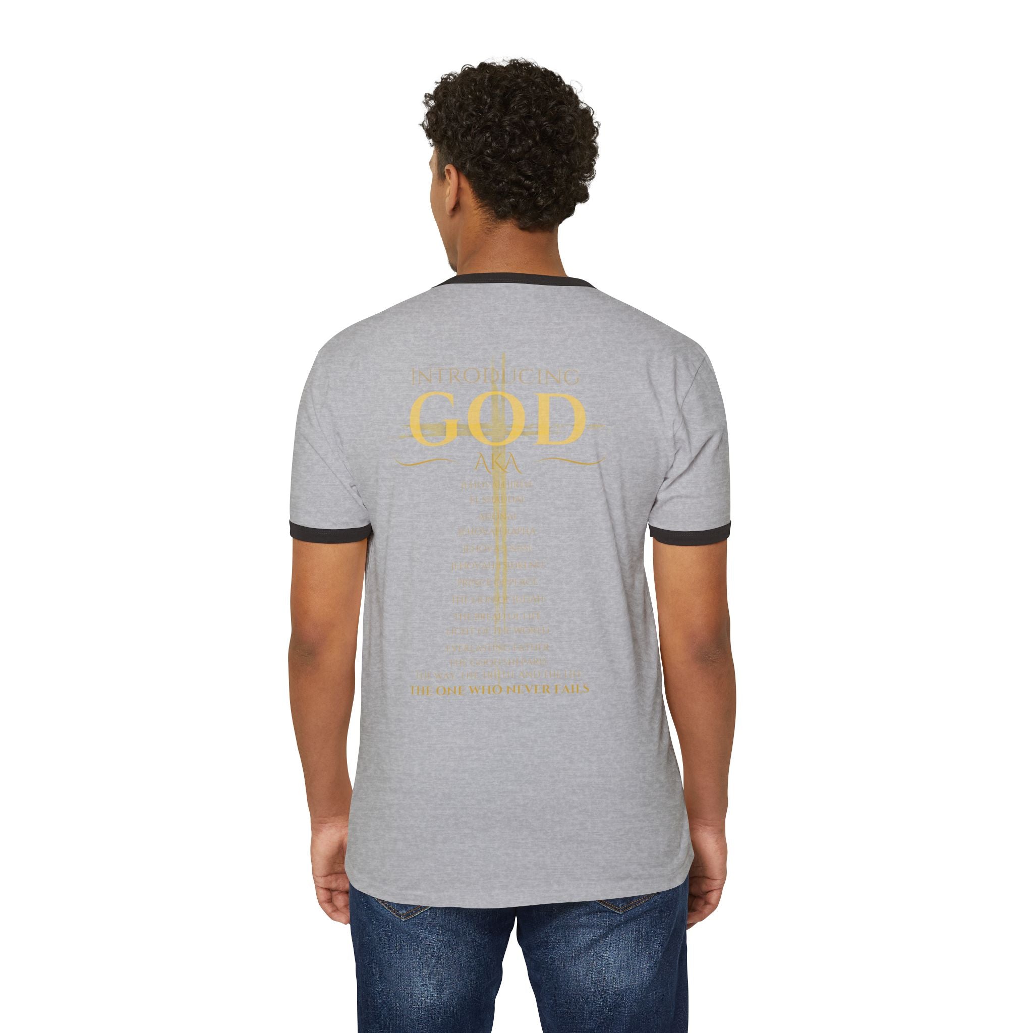 Introducing God Cross Ringer T-Shirt – Faith-Based Vintage Style