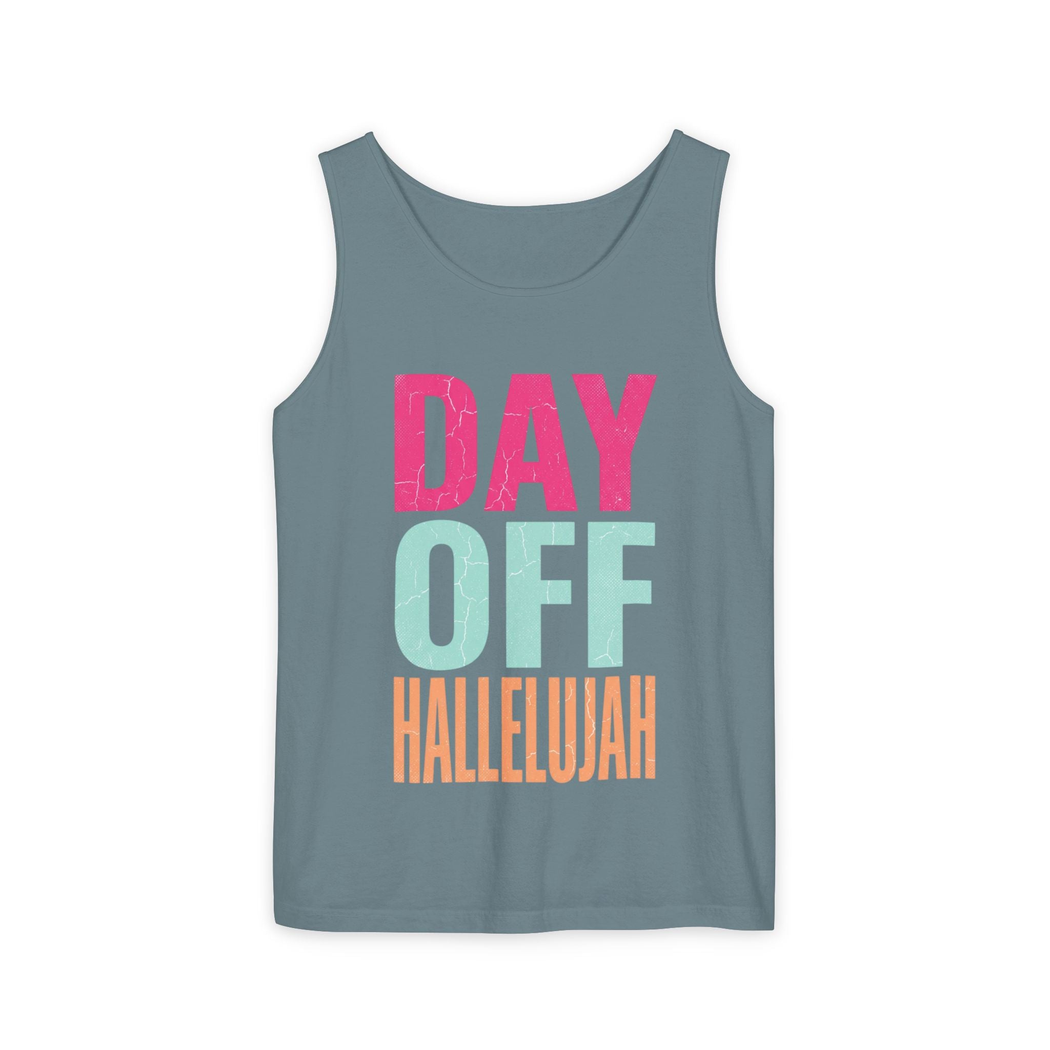 Day Off Hallelujah Tank Top — Funny Relaxation Vacation Shirt
