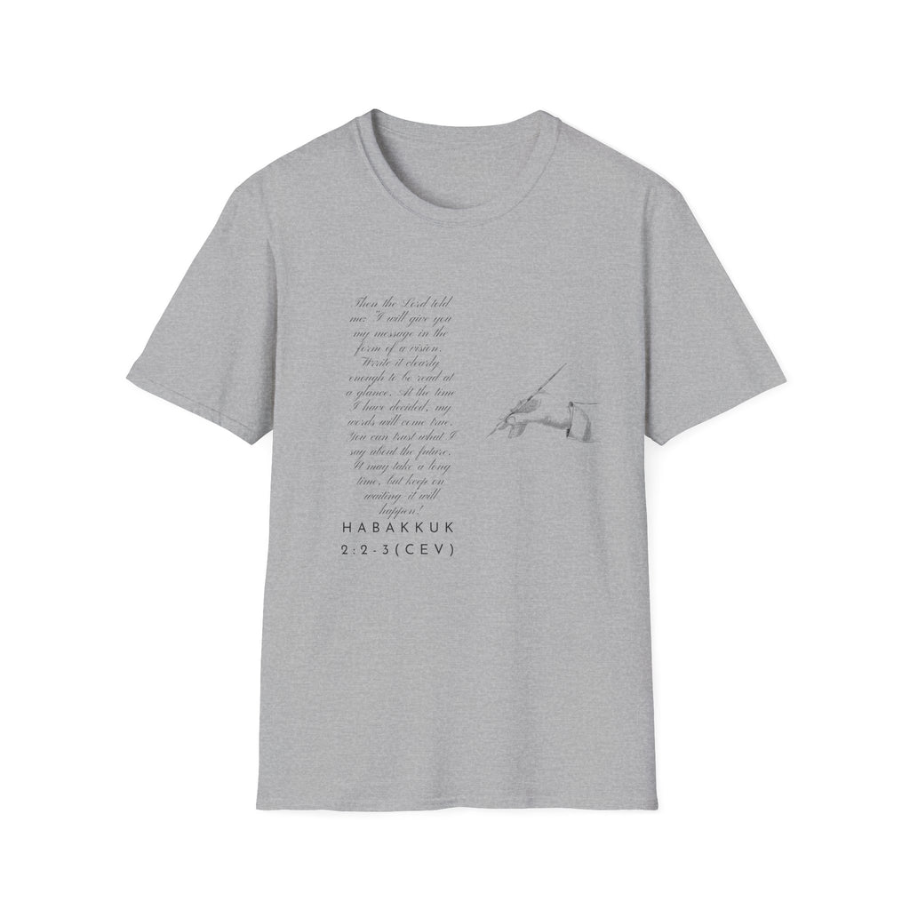 Soft T-Shirt — Write the Vision and Make it Plain (CEV)