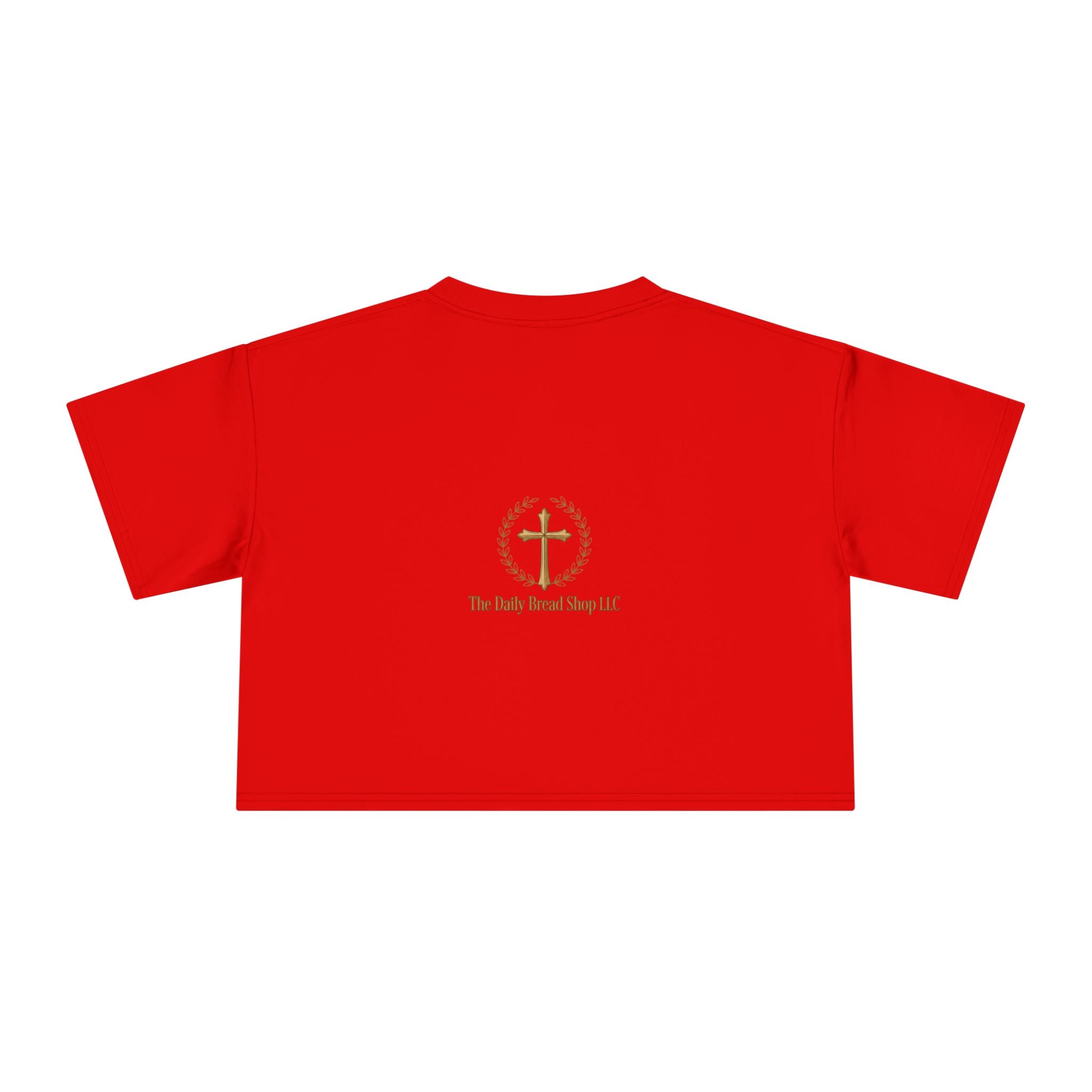 Loved Crop Tee — Christian Faith Message Women’s Cropped Shirt