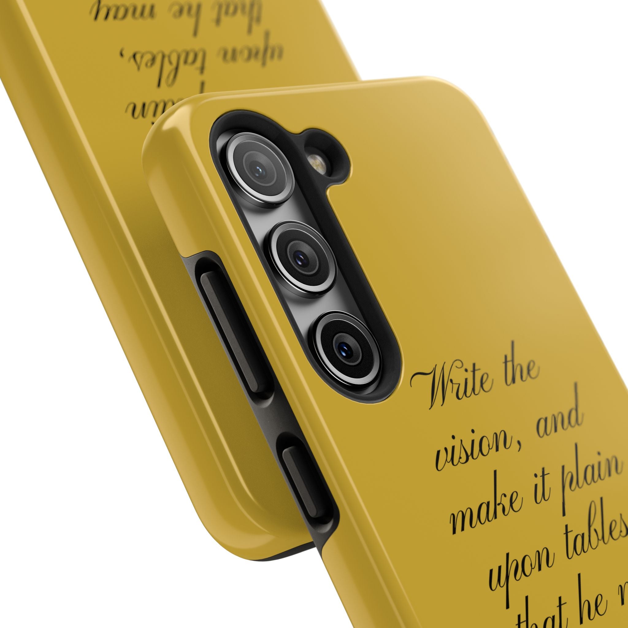 Habakkuk 2:2 Scriptural Tough Phone Case — "Write the vision" Christian Phone Cover