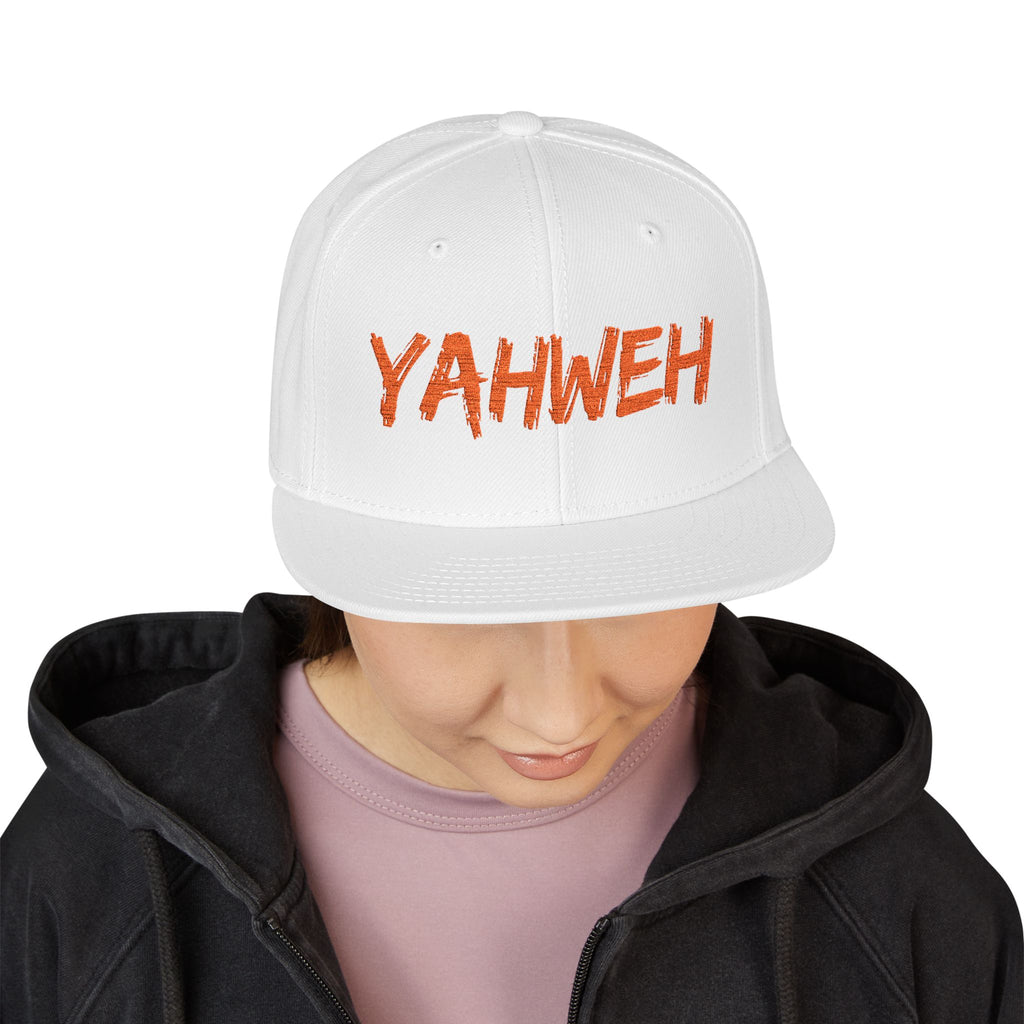 Embroidered "Yahweh" Snapback Hat - Streetwear Christian Cap