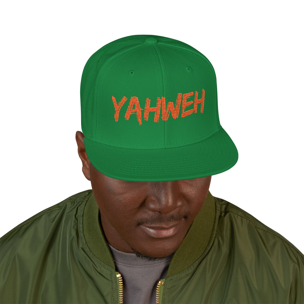 Embroidered "Yahweh" Snapback Hat - Streetwear Christian Cap