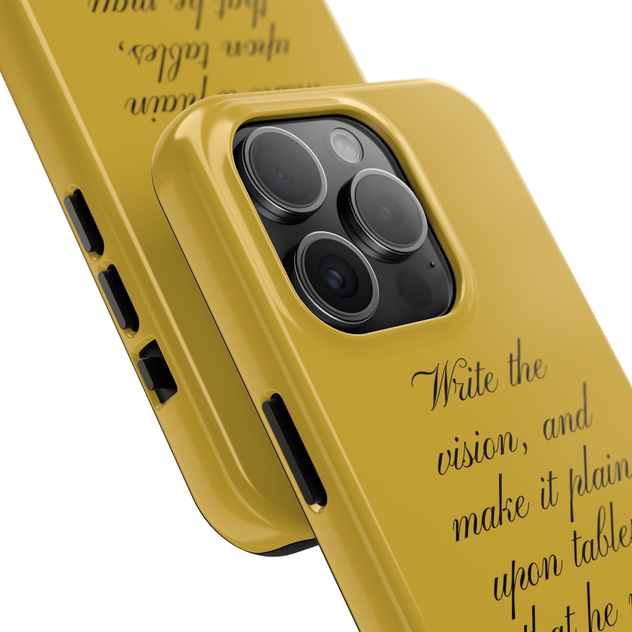 Habakkuk 2:2 Scriptural Tough Phone Case — "Write the vision" Christian Phone Cover