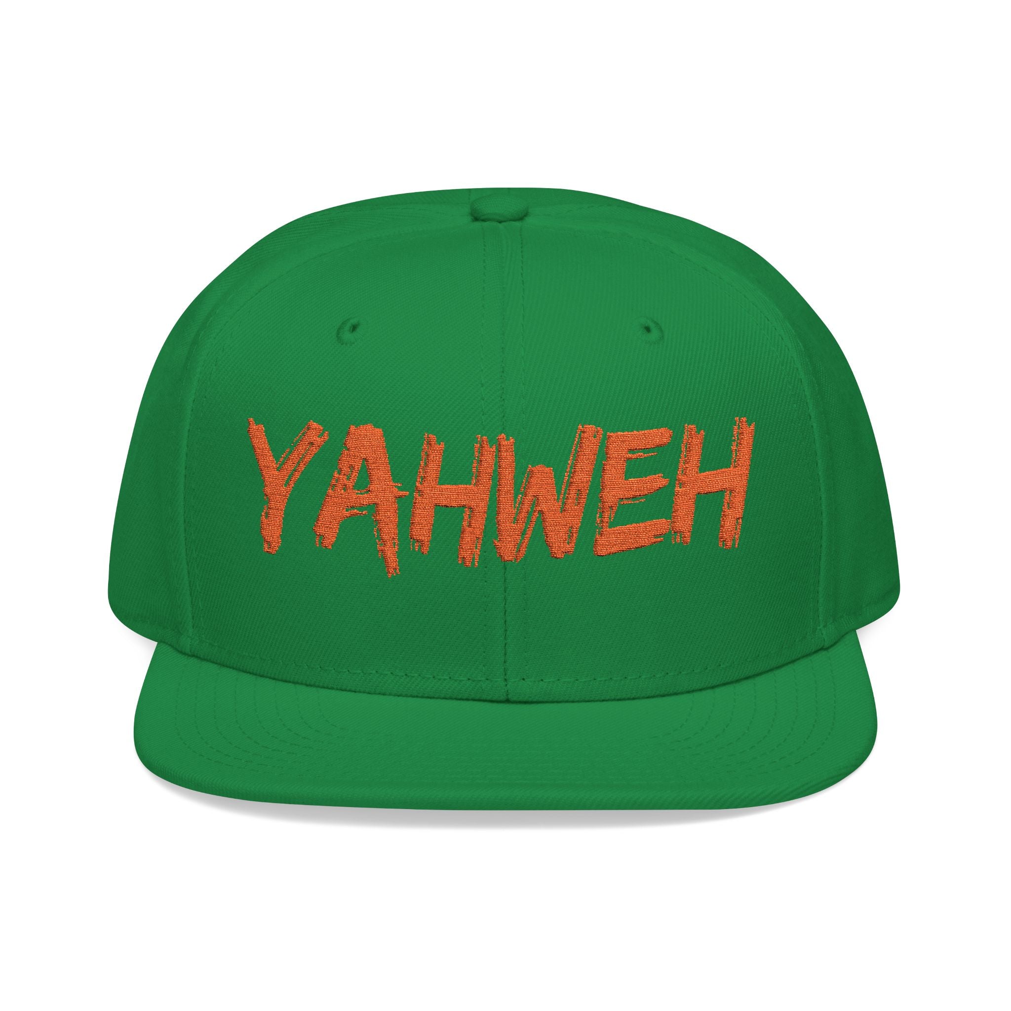 Embroidered "Yahweh" Snapback Hat - Streetwear Christian Cap