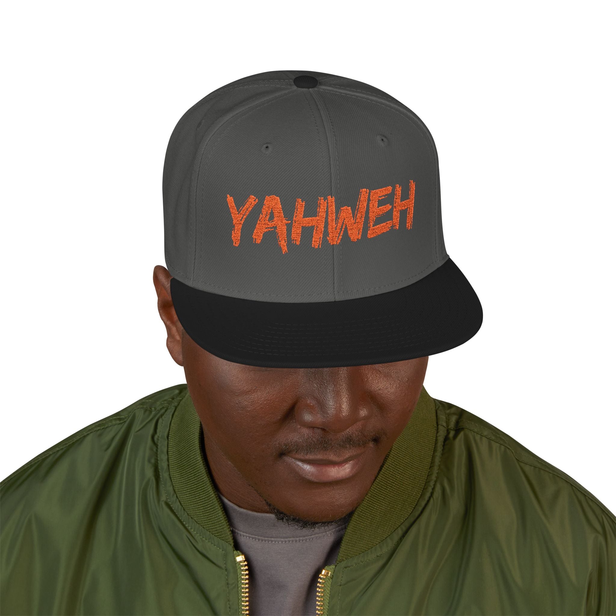 Embroidered "Yahweh" Snapback Hat - Streetwear Christian Cap