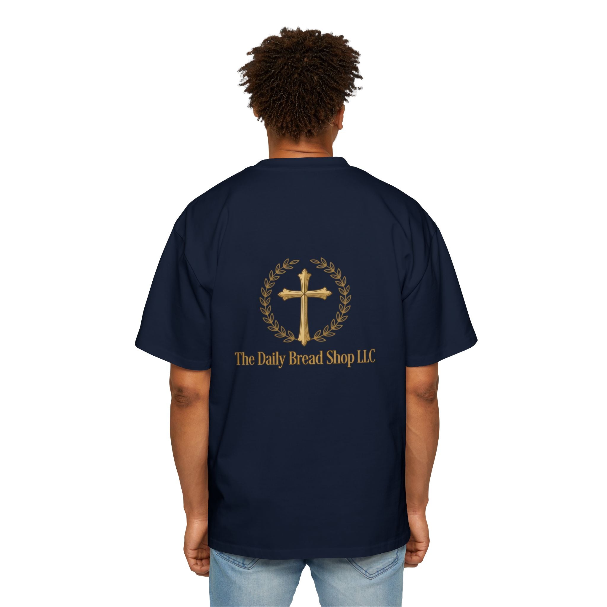 Christian Graphic Tee — "God Will Fight Your Battle" Oversized T‑Shirt