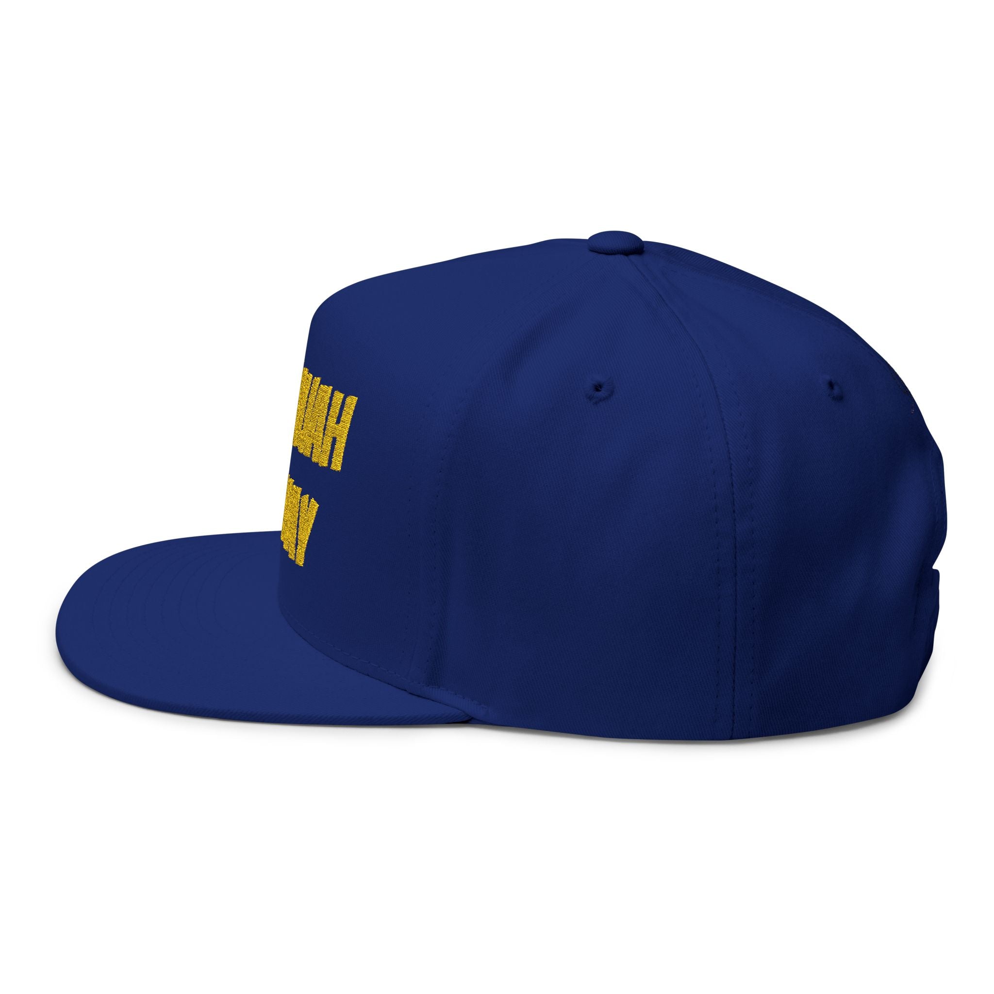 Hallelujah Anyway Flat Bill Cap — Embroidered Christian Snapback