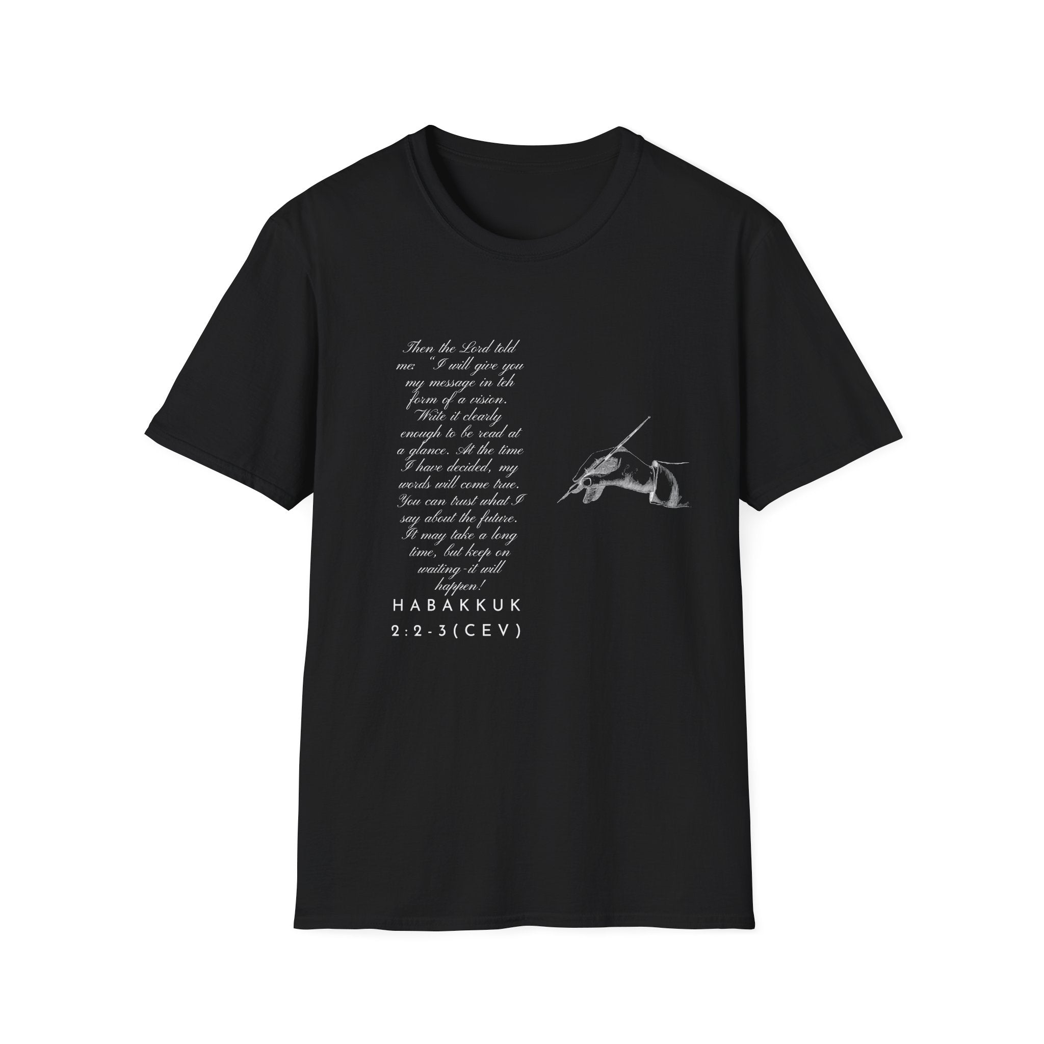 Soft T-Shirt — Write the Vision and Make it Plain (CEV)